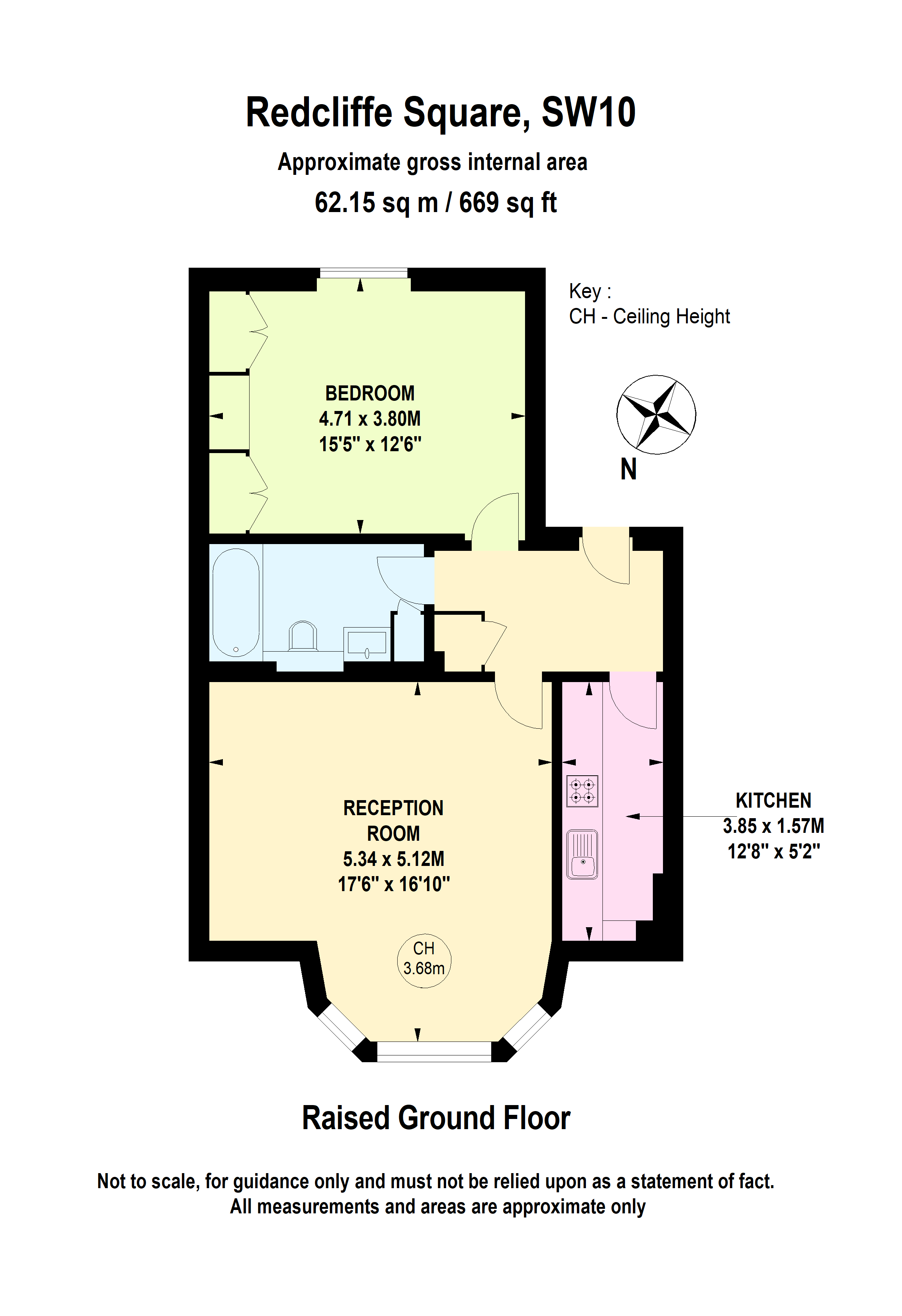 Flat 8, 27, Redcliffe Square, London floorplan
