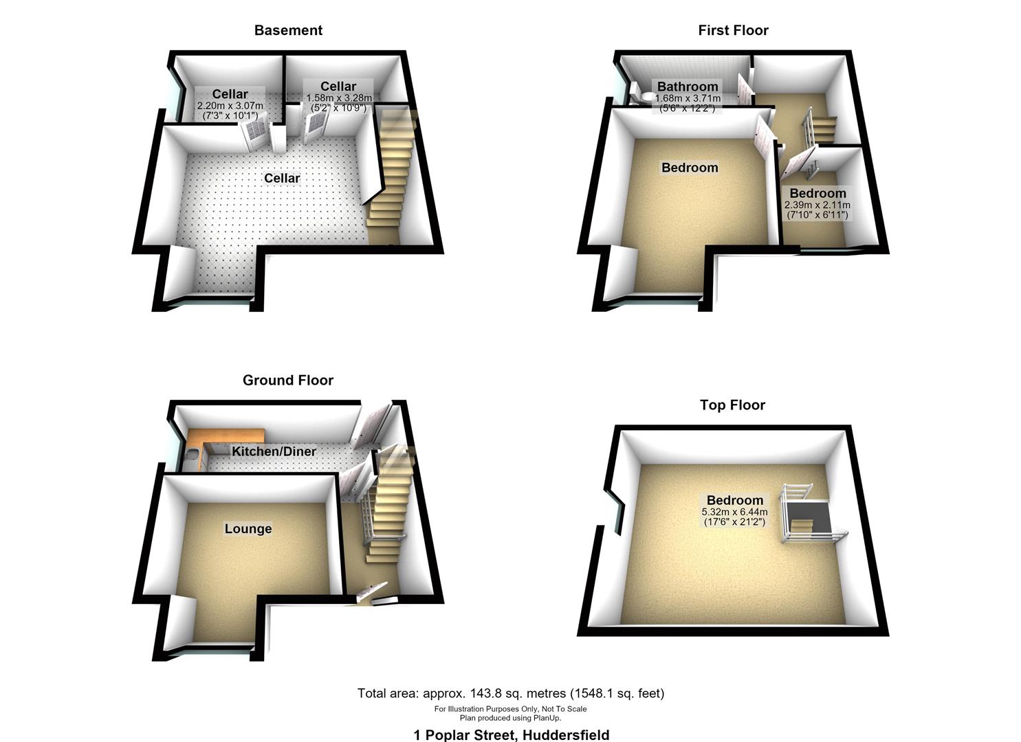 Poplar Street, Huddersfield floorplan