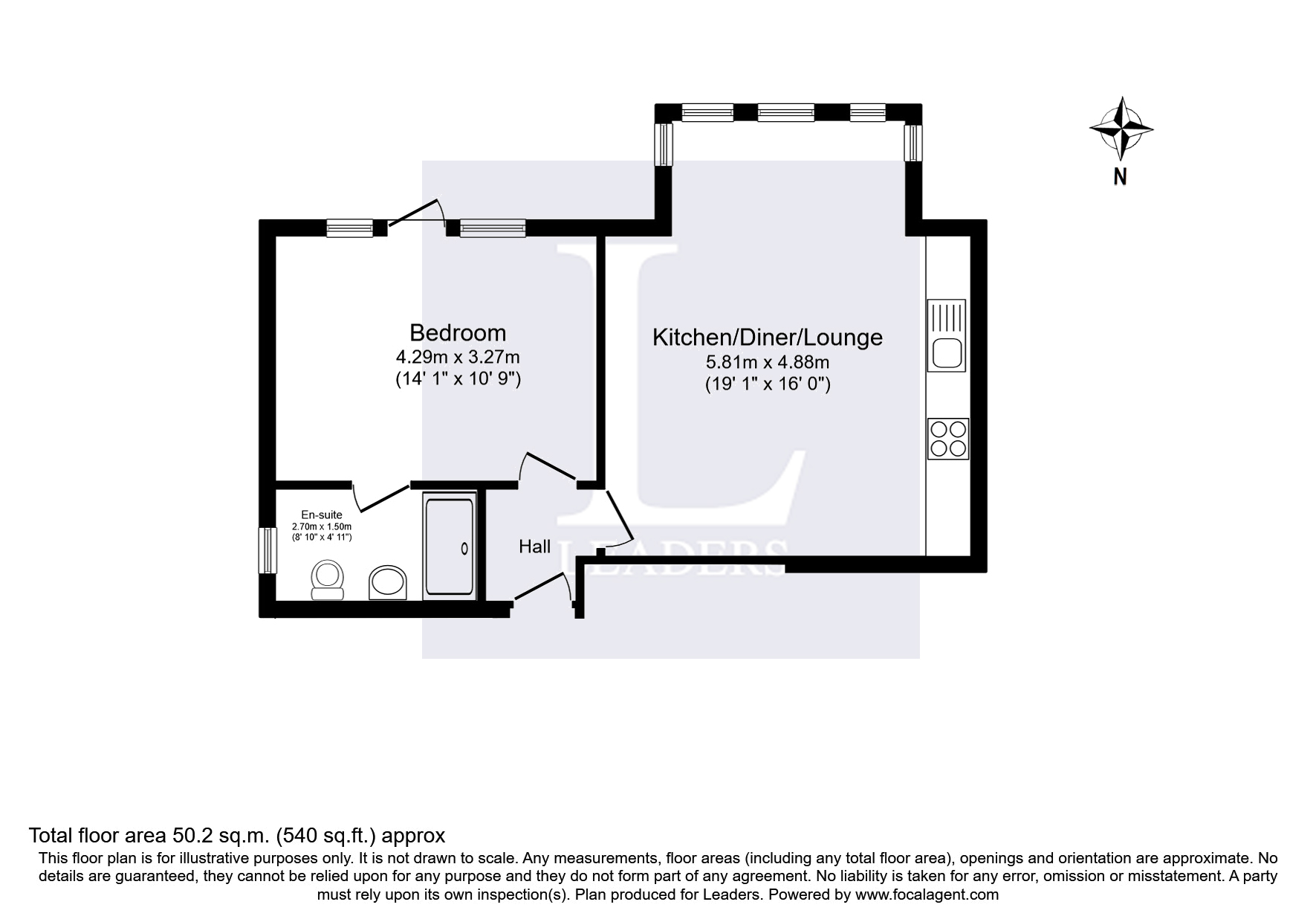 Flat 1 St Annes Apartments, 34, Havant Road, Havant Road floorplan