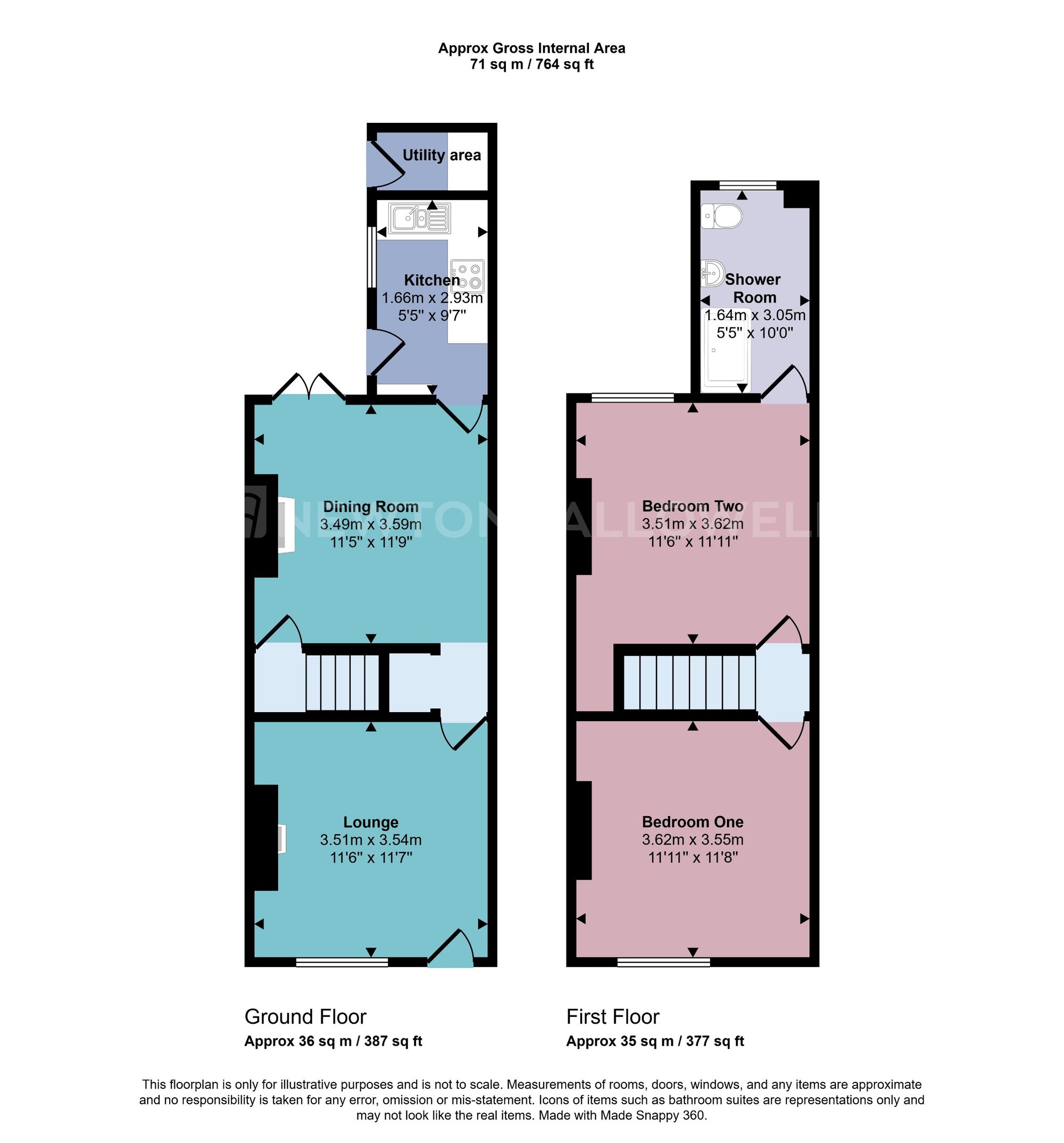 188 Battram Road, Coalville floorplan