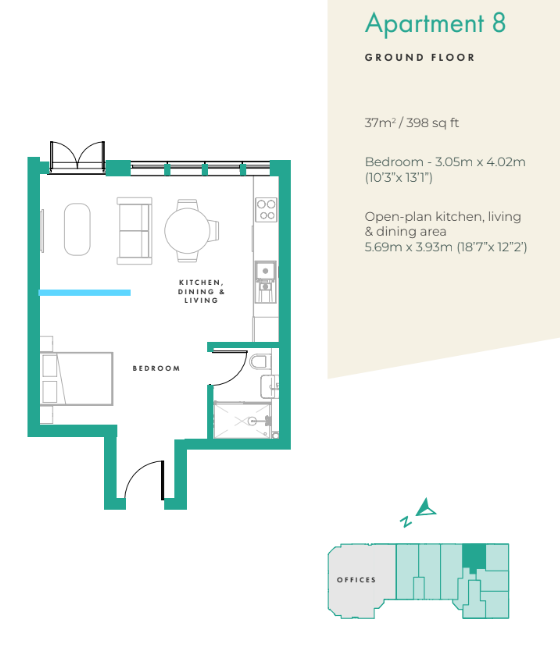 St Andrews Court,Flat 8, Wellington Street, Thame floorplan