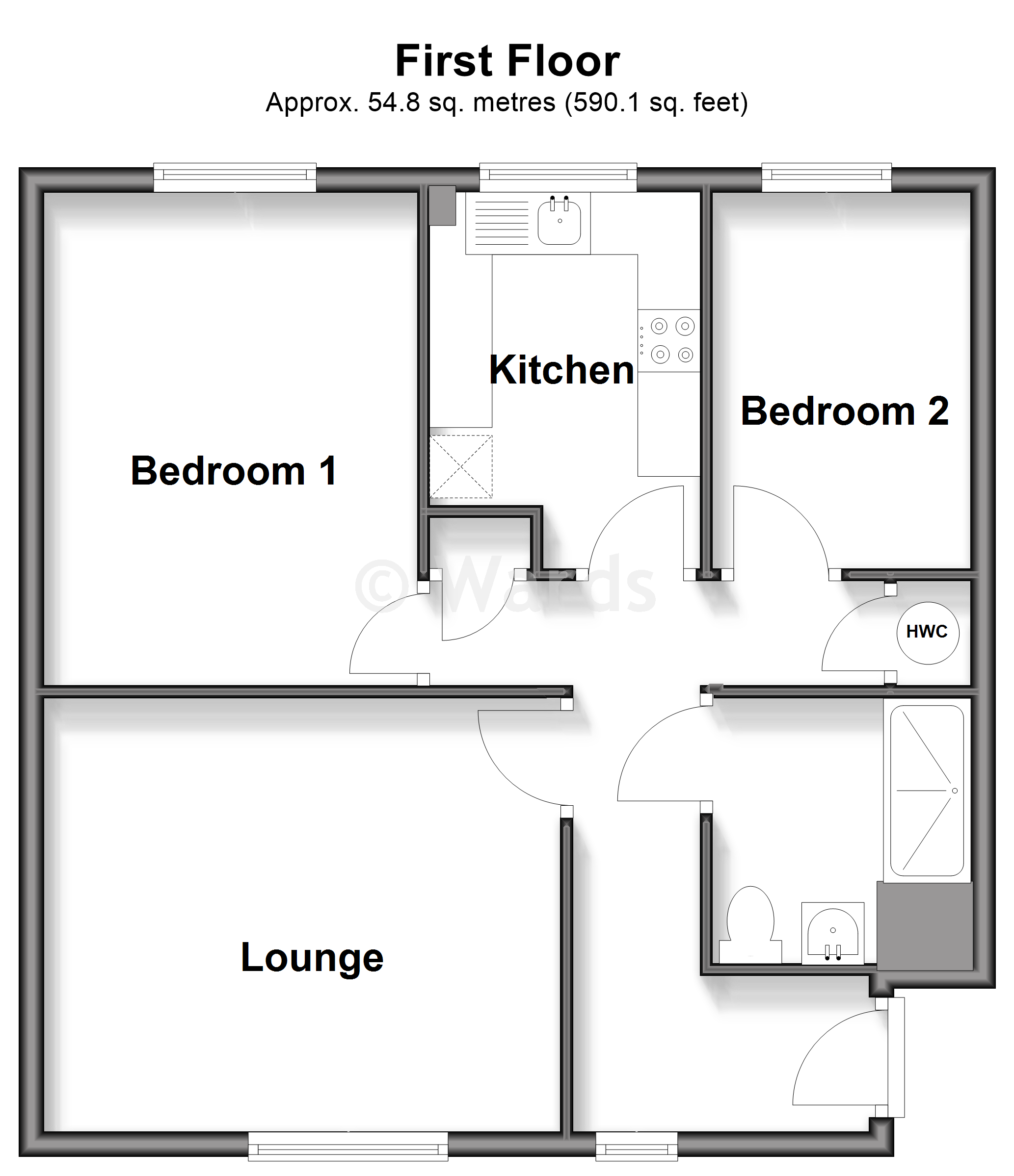 27, Dove Close, Chatham floorplan