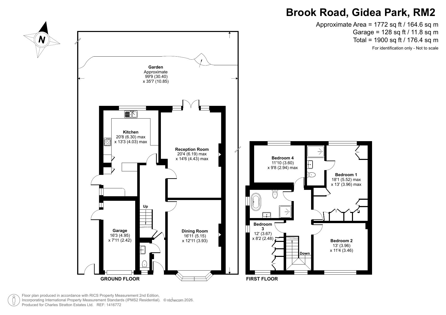 28 Brook Road, Romford floorplan