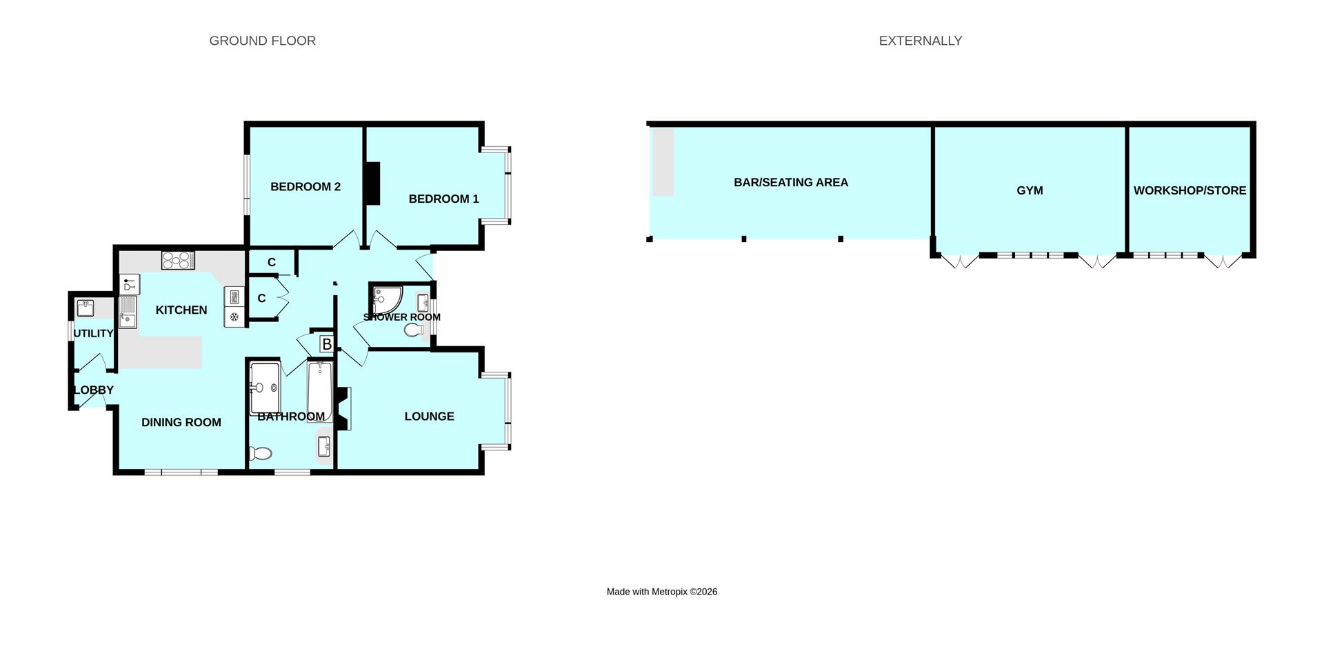 Karenza,, Violet Lane, Tavistock floorplan