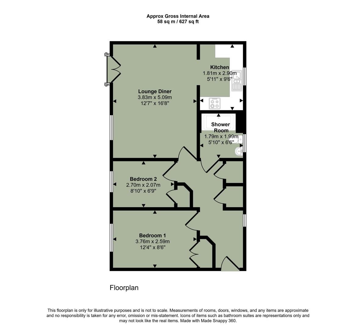 63, Rowsby Court, Cardiff floorplan
