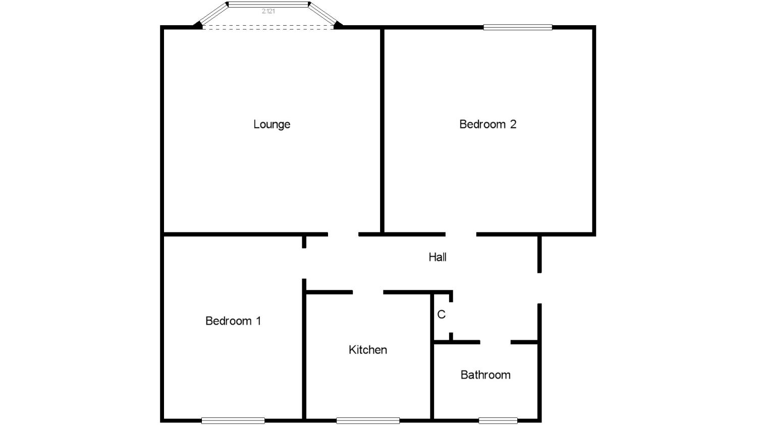 2 Bedrooms Flat for sale in Hickman Street, Glasgow, Lanarkshire G42