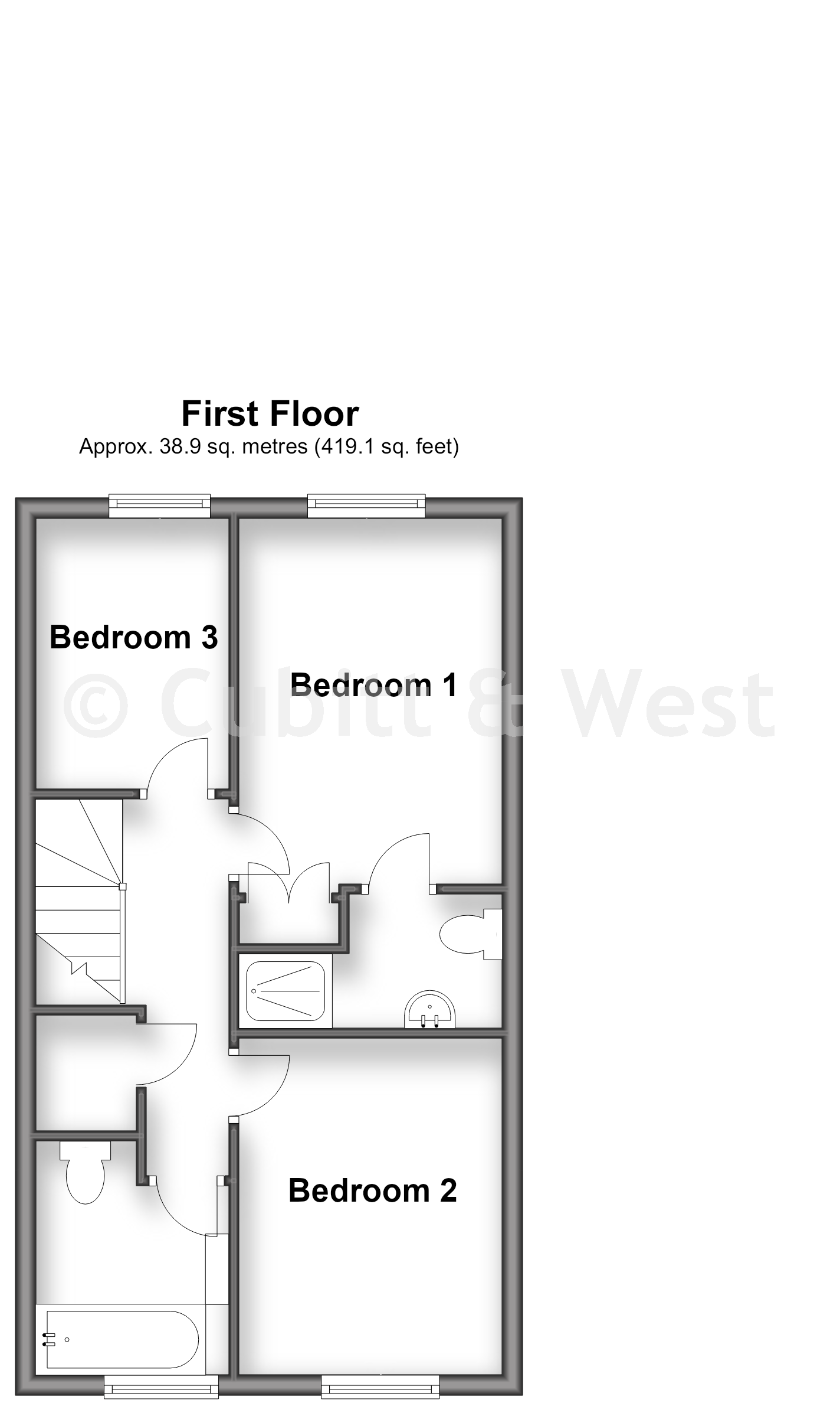 14, Ockenden Road, Littlehampton floorplan