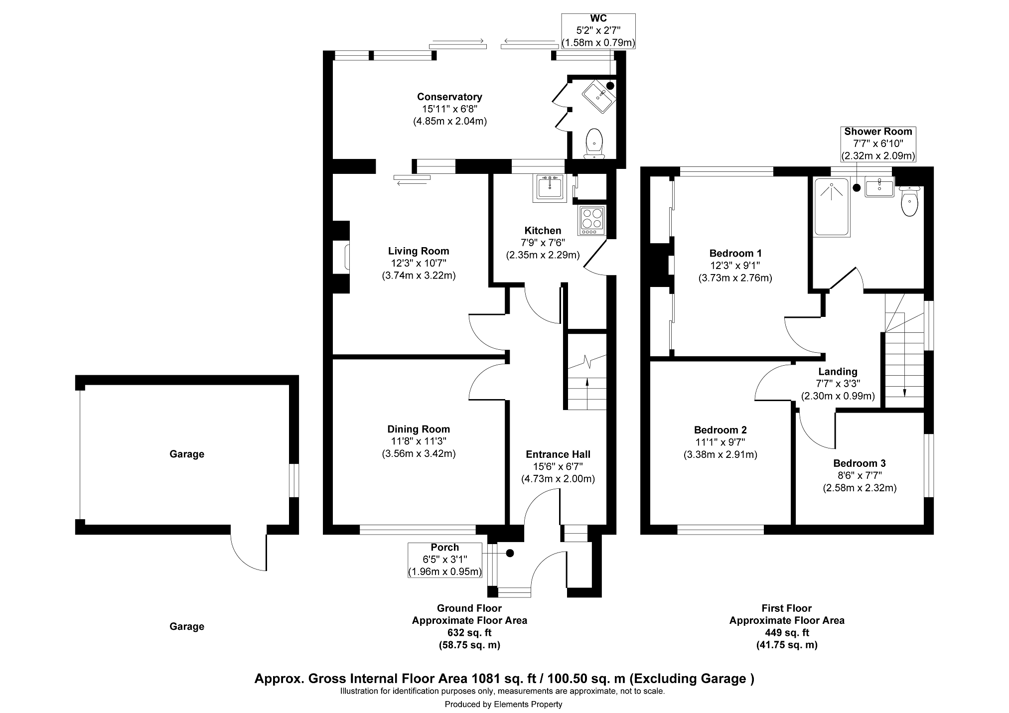 10, Jordans Crescent, Crawley floorplan