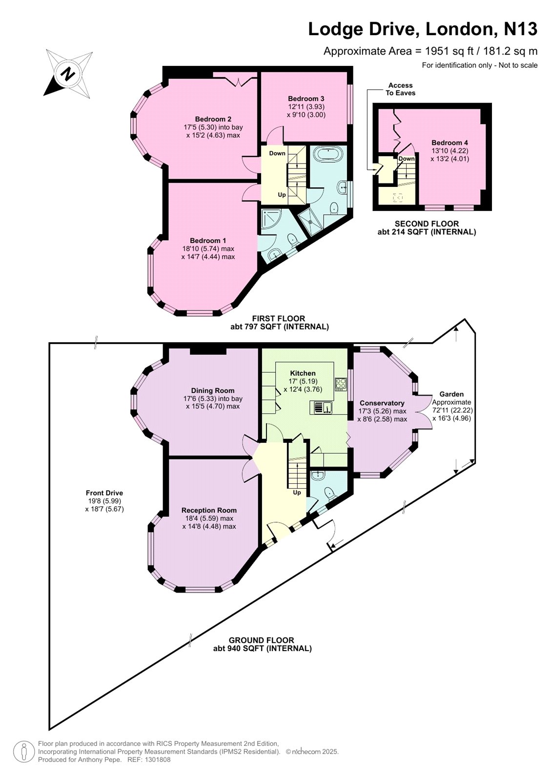 30, Lodge Drive, London floorplan