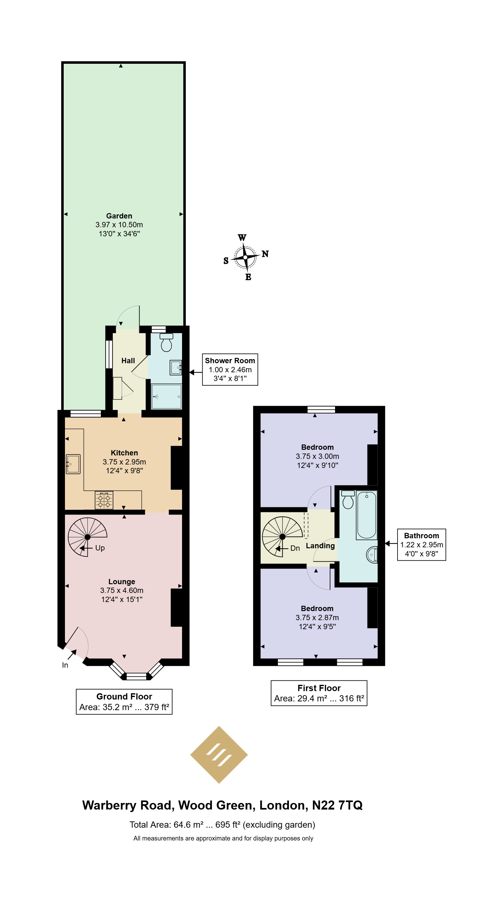 9, Warberry Road, Alexandra Park floorplan