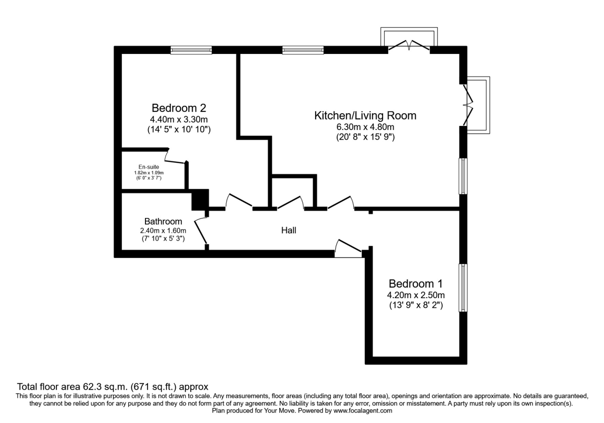 Flat 6 Constable Court,, 1 Dodd Road, Watford floorplan