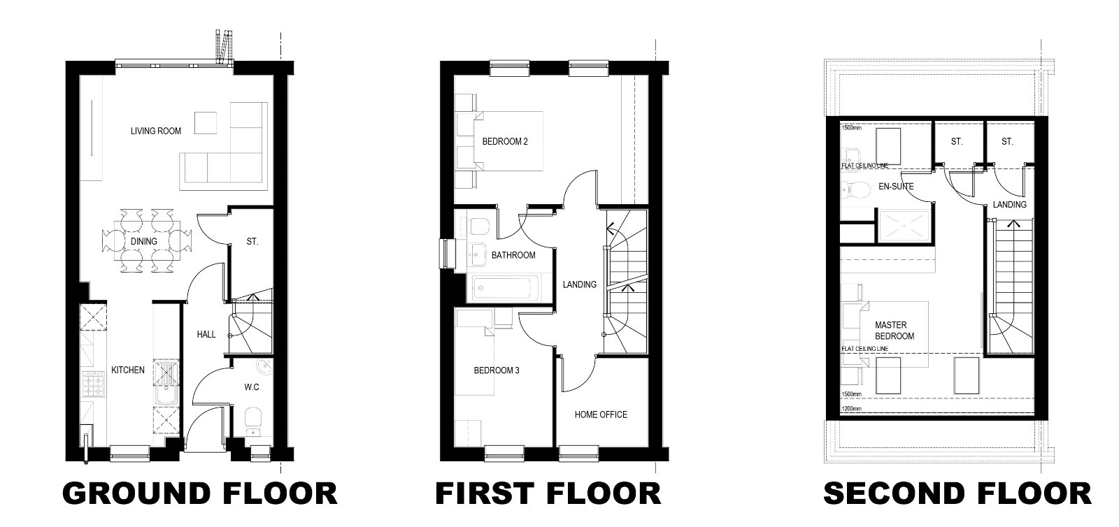 Plot 150, Riverside,, Plot 150, Cussins The Resolution II, Riverside, South Shields floorplan