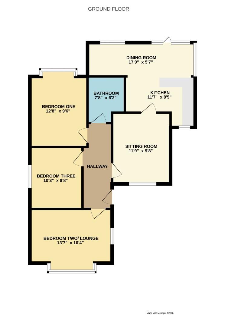 46, Agnes Avenue, Leigh-On-Sea floorplan