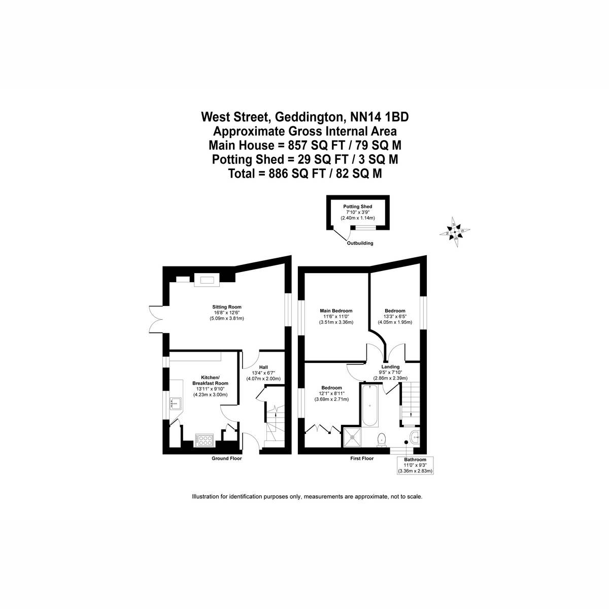 Hillside Cottage, 14, West Street, Northamptonshire floorplan