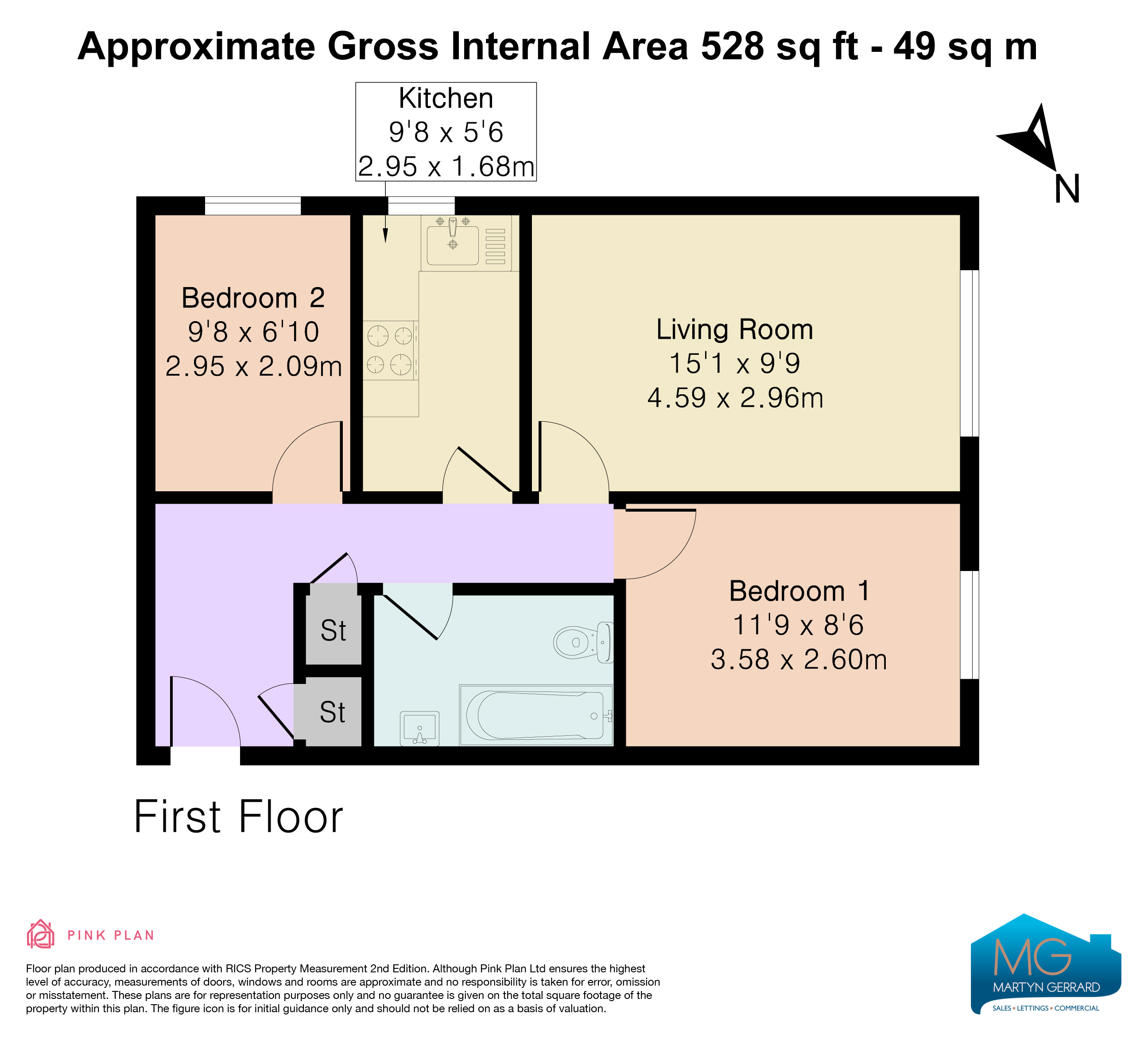 Flat 8, Chaucer Court, 79, Station Road, Barnet floorplan
