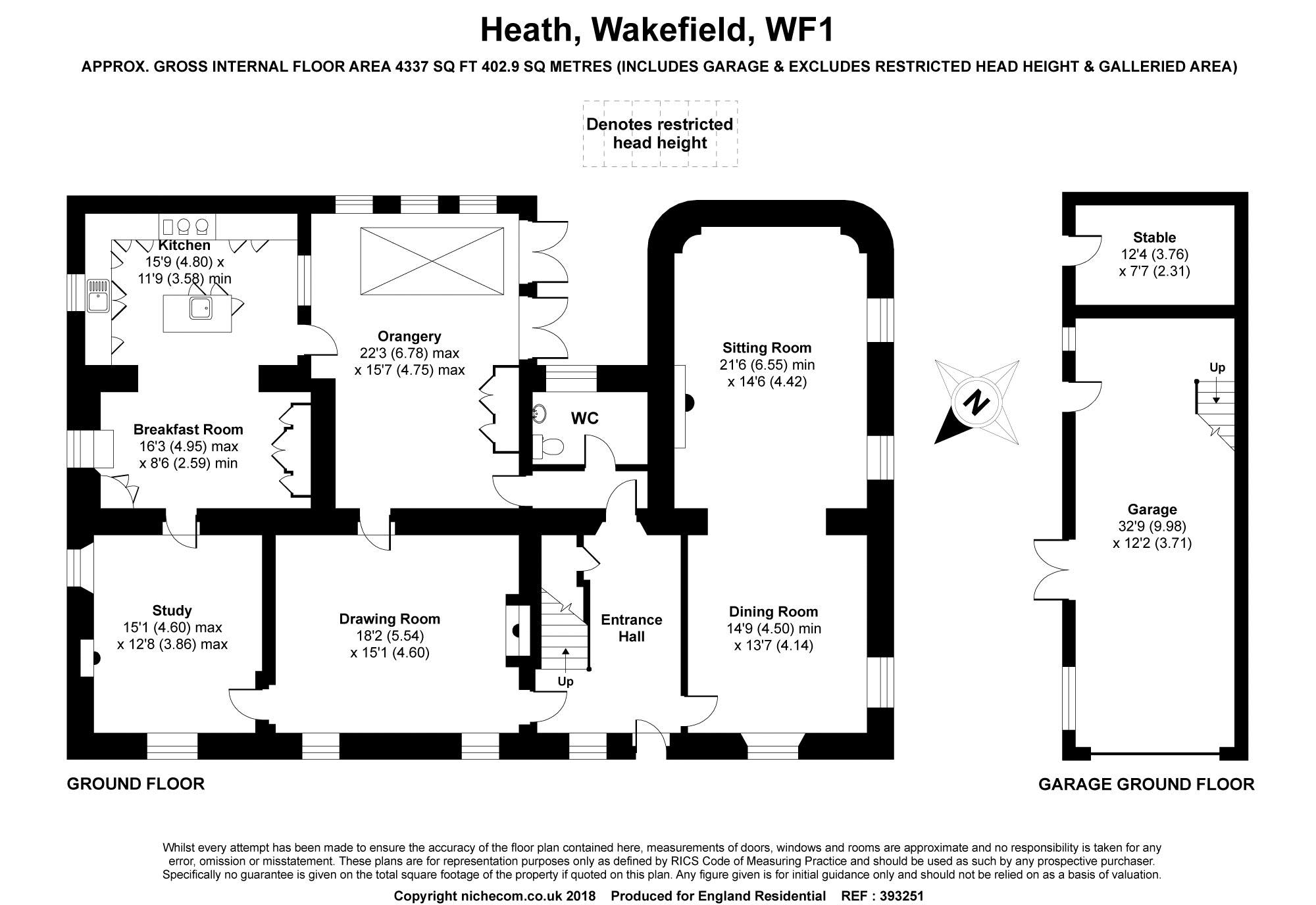 5 Bedrooms Detached house for sale in Moor House, Heath, Wakefield WF1