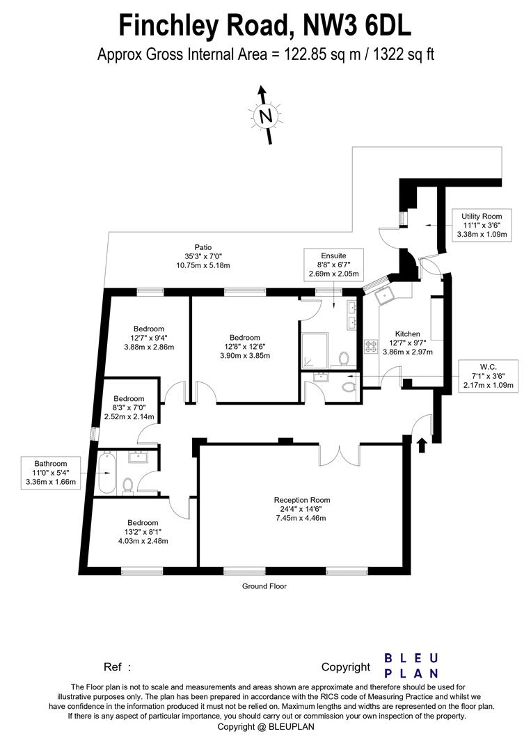 Alvanley Court, 1, Finchley Road, London floorplan