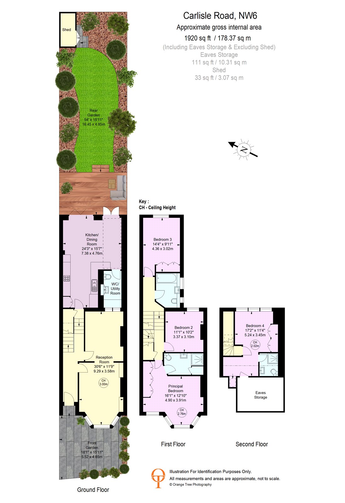 45, Carlisle Road, London floorplan