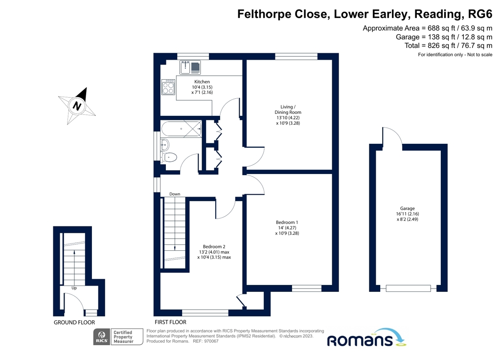 2, Felthorpe Close, Reading floorplan