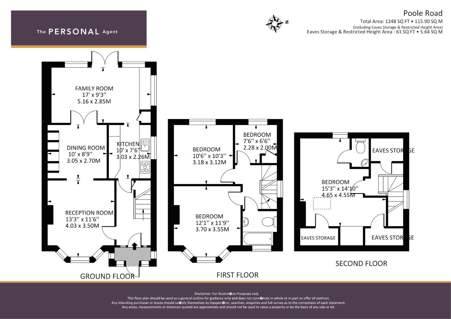 15, Poole Road, Ewell floorplan