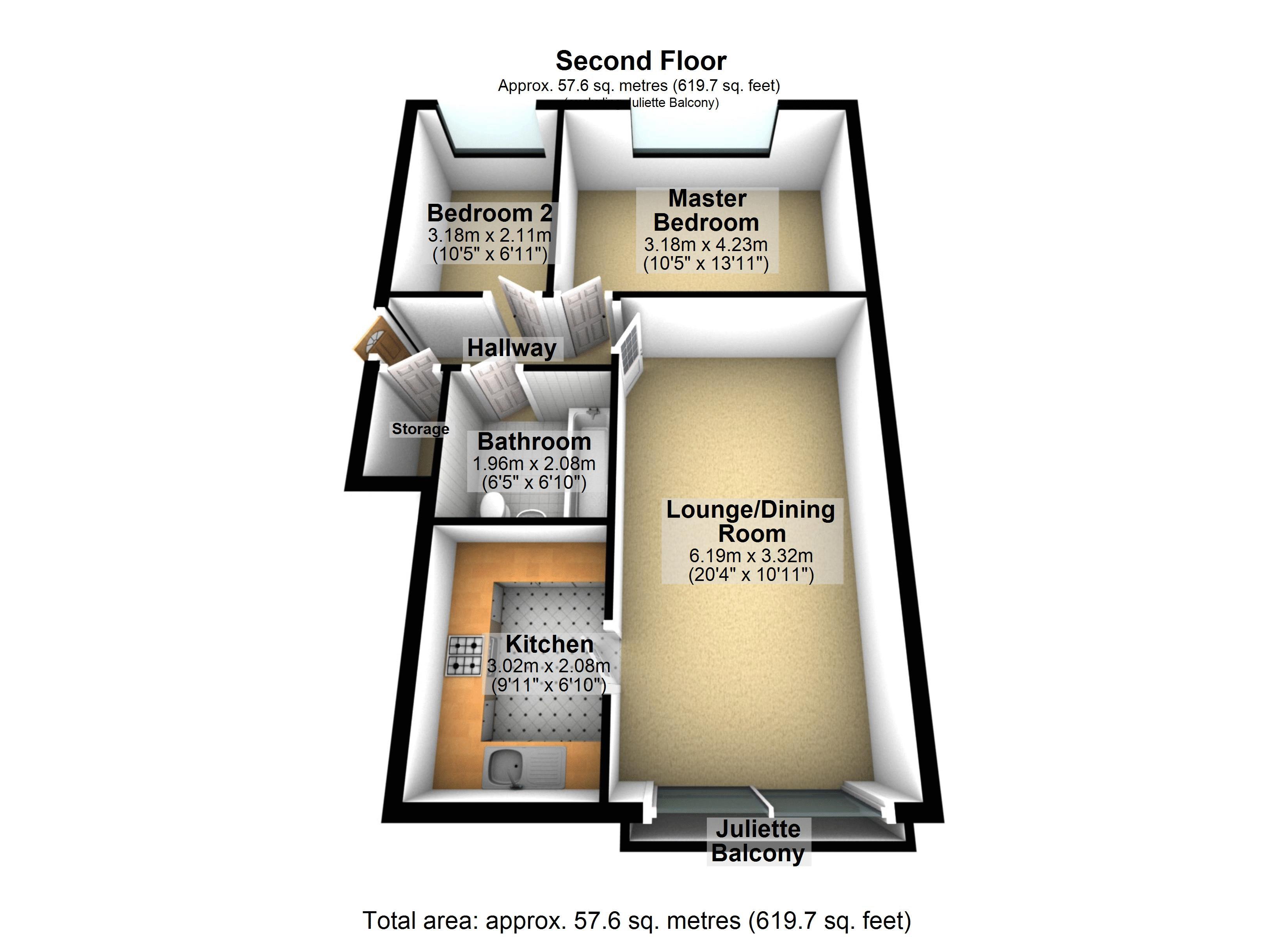 Osborne Court, Harrow floorplan