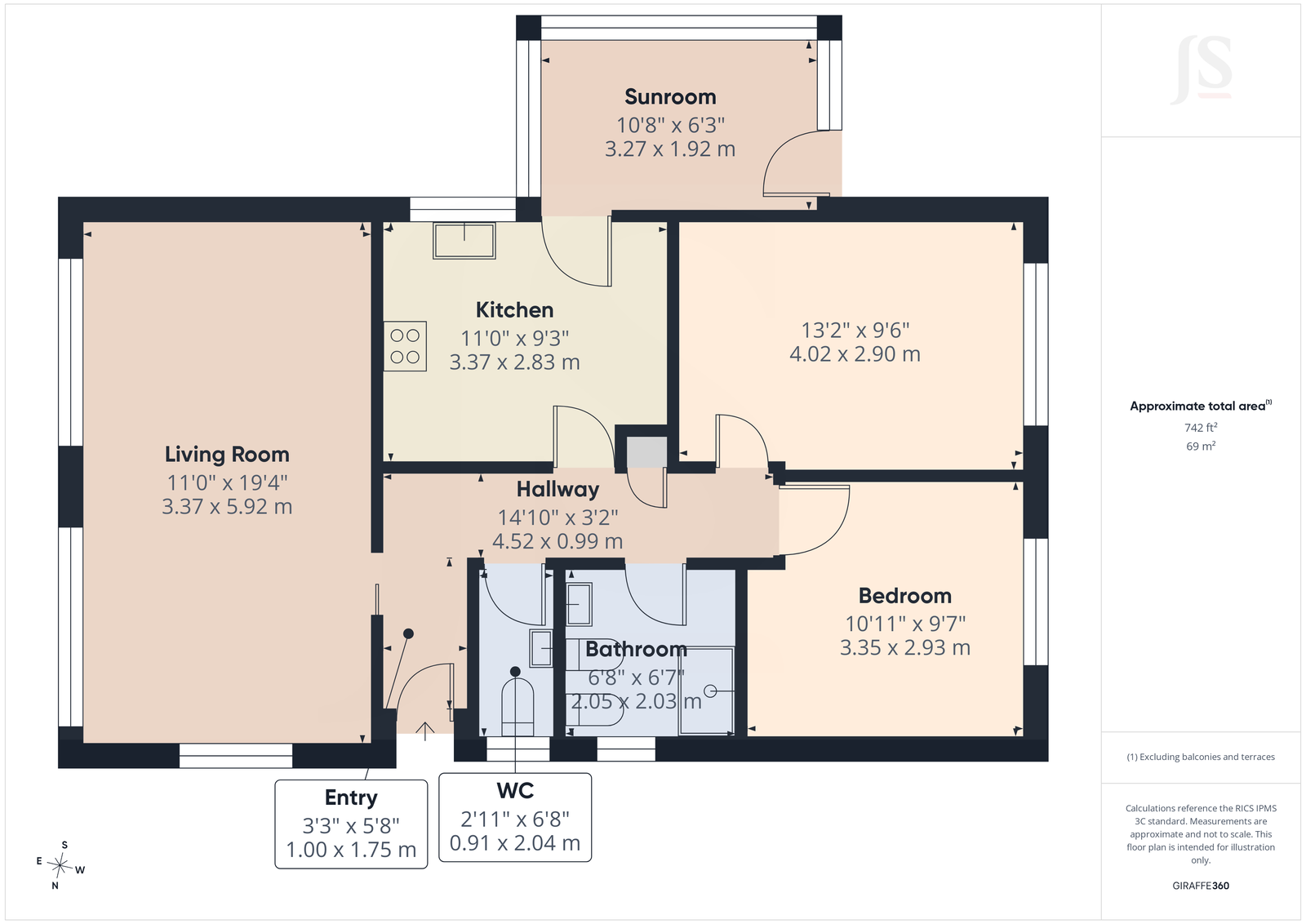 72, Willowbrook Park, Lancing floorplan