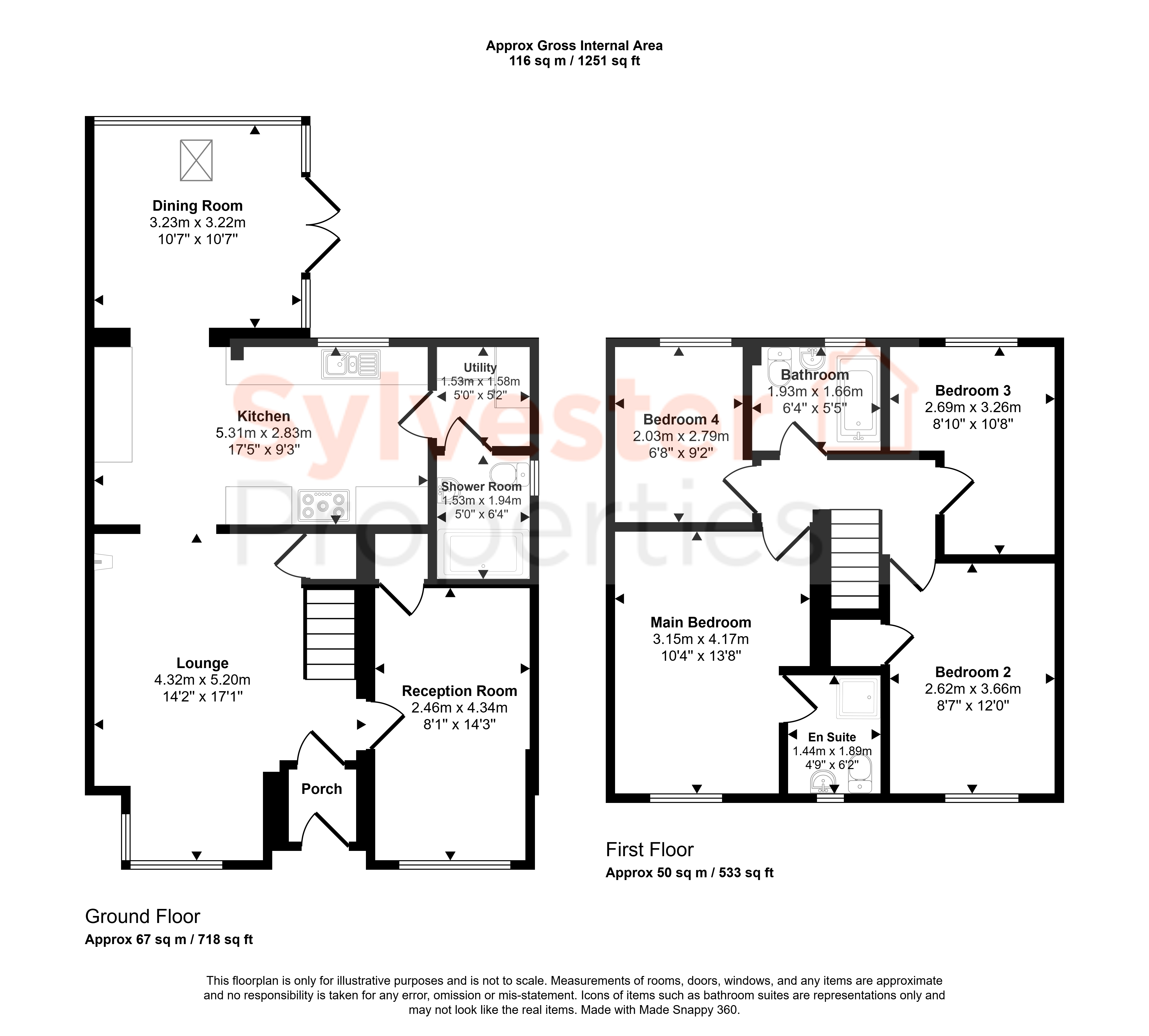 111, Fenwick Way, Consett floorplan