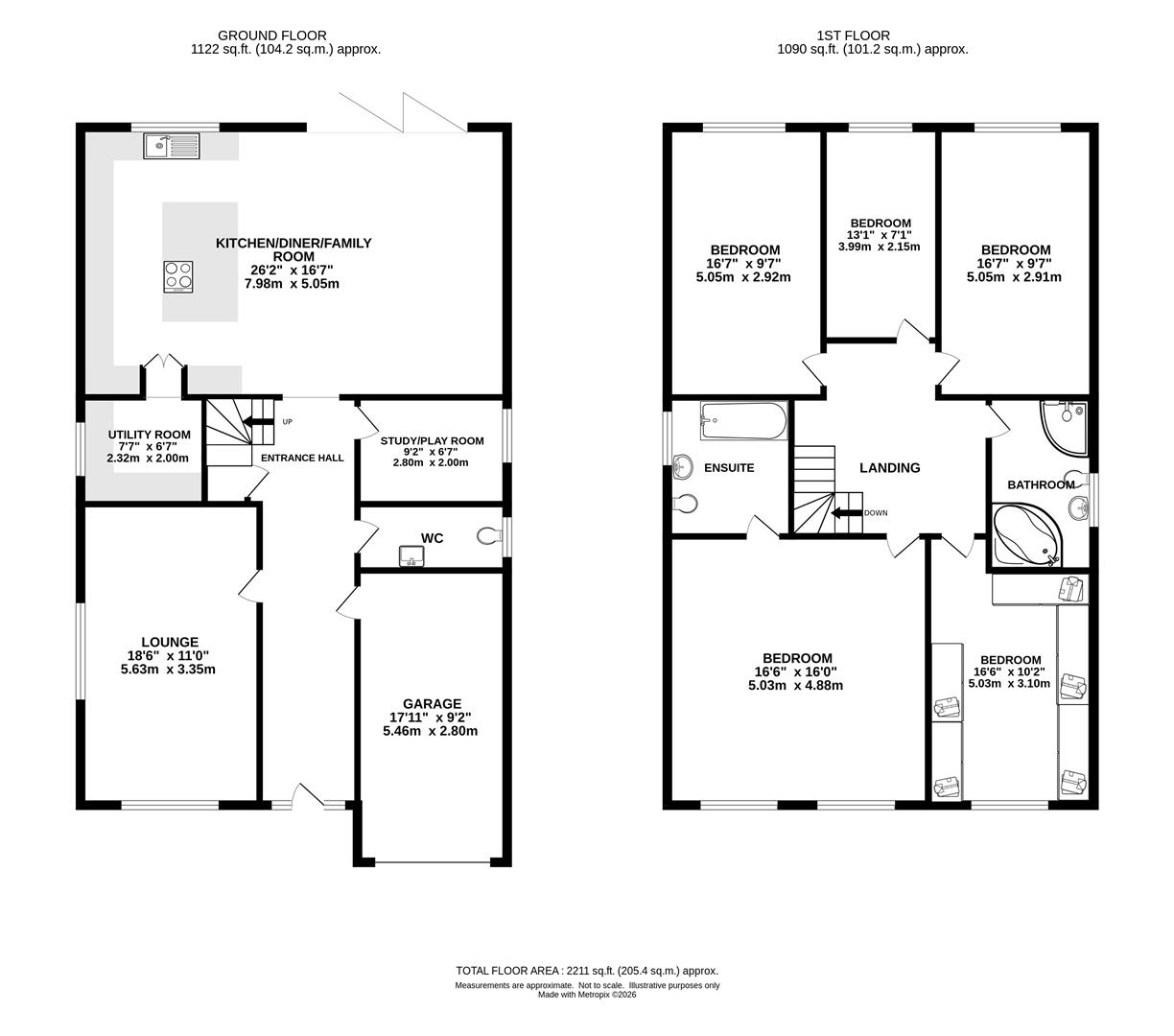 Wyatt Villa, Wyatts Green Road, Brentwood floorplan