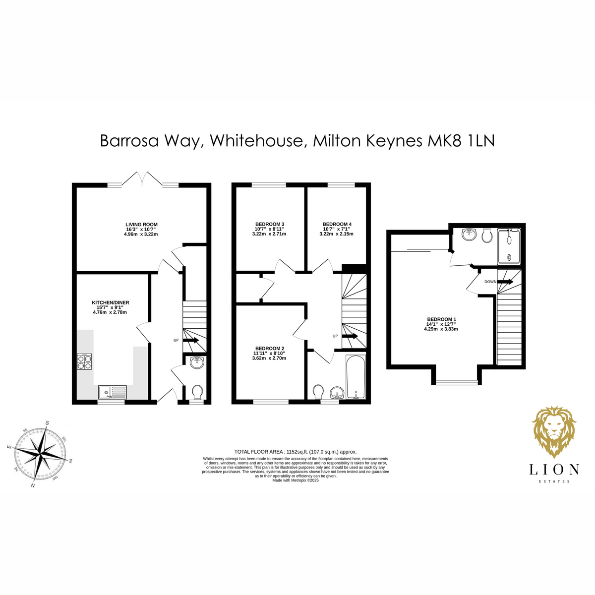 381, Barrosa Way, Milton Keynes floorplan