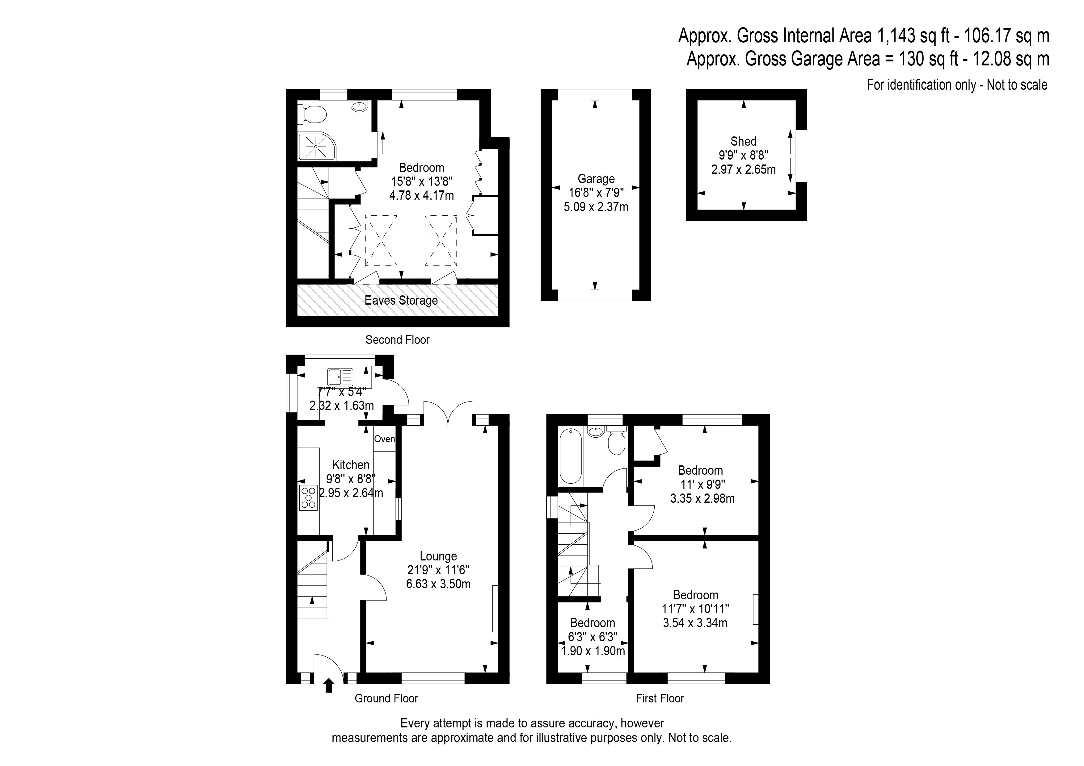 5, Fullerton Way, West Byfleet floorplan