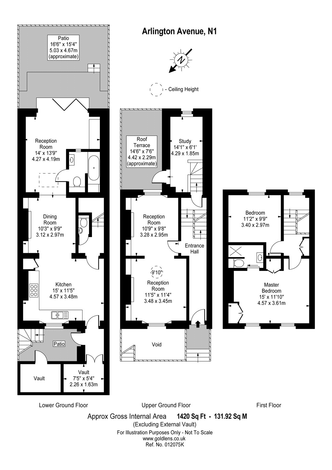 Arlington Avenue, Islington, London N1, 3 bedroom property for sale