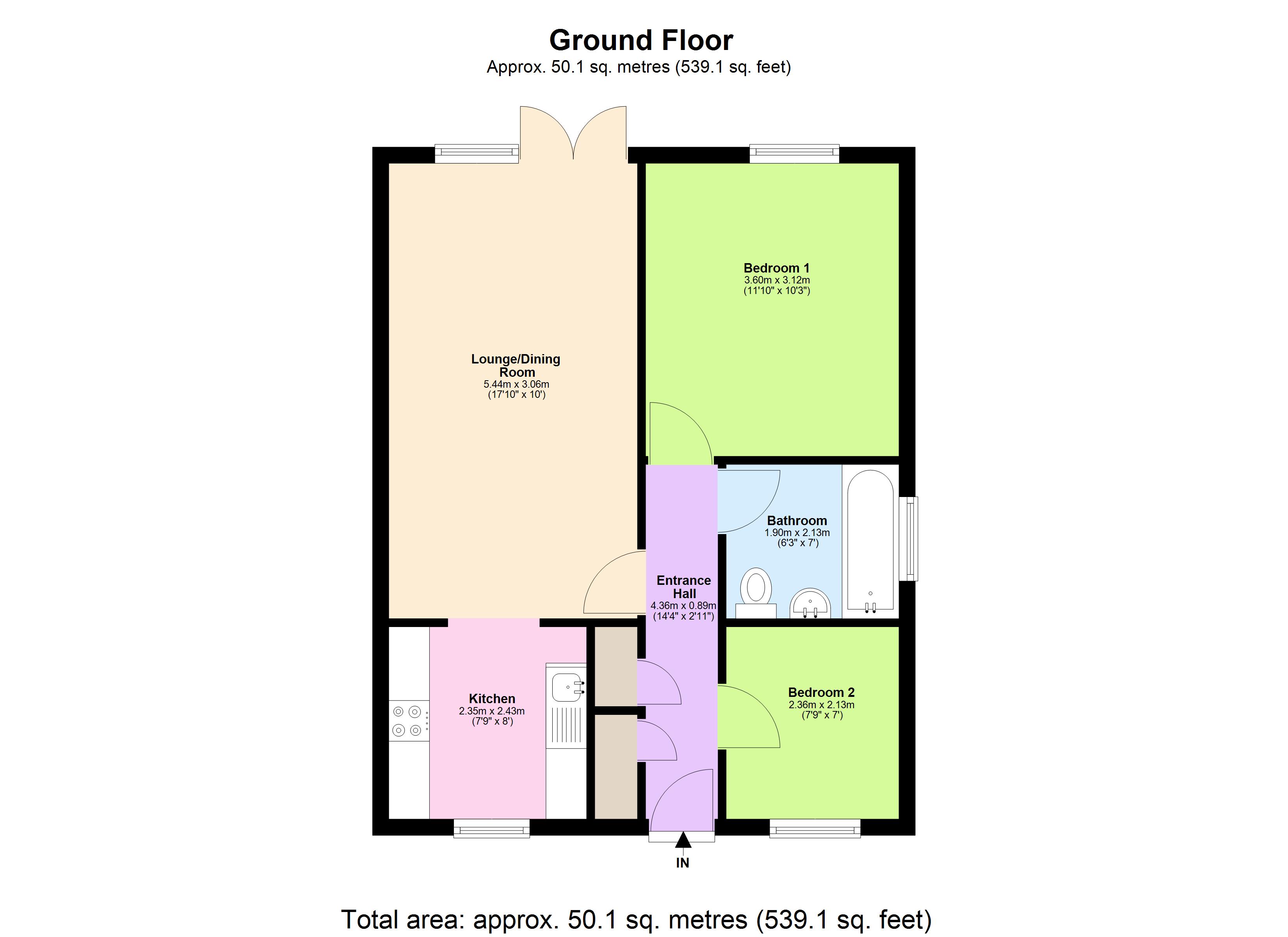 Flat 2,, Langelei Court, Kings Langley floorplan