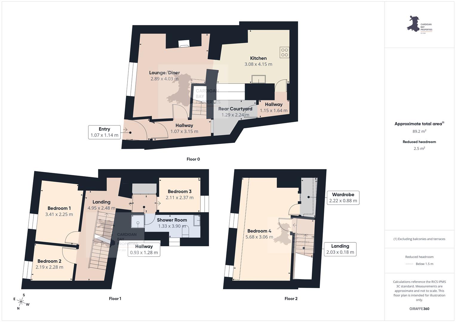 Lane Cottage, 38 Feidrfair, Cardigan floorplan