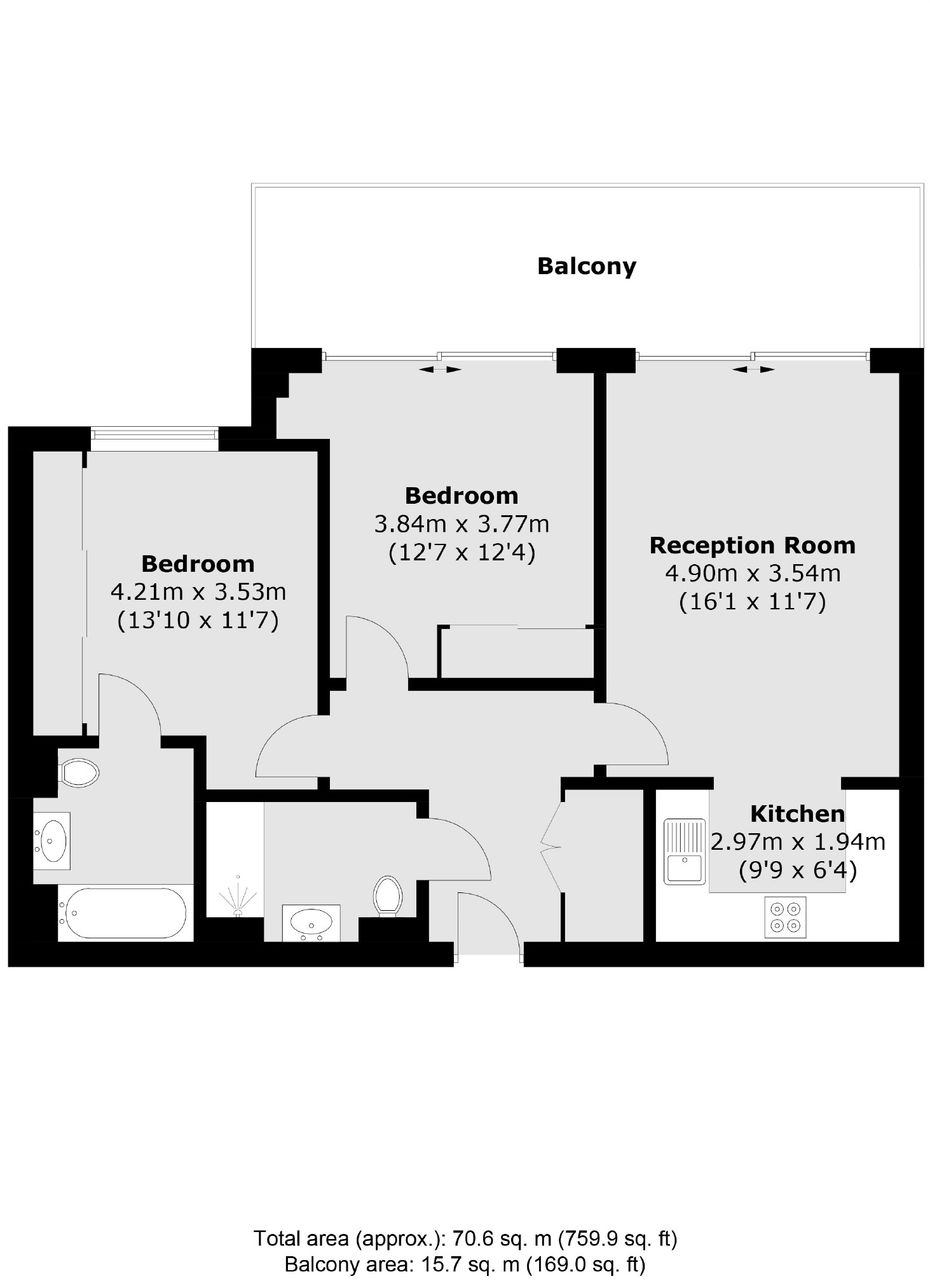 19 Tileman House, 133, Upper Richmond Road, London floorplan