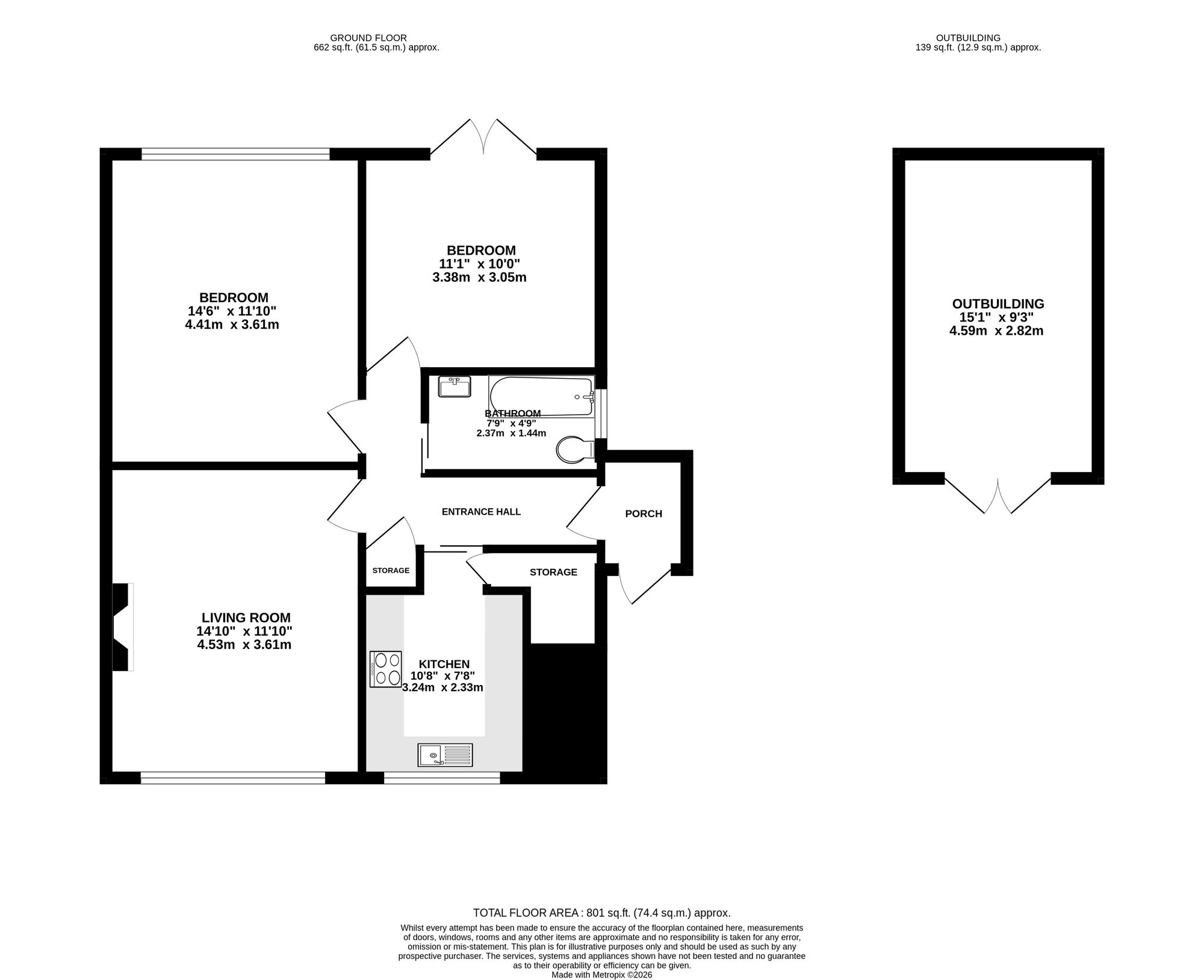 5 Northdown Court Oxted Road, Godstone floorplan