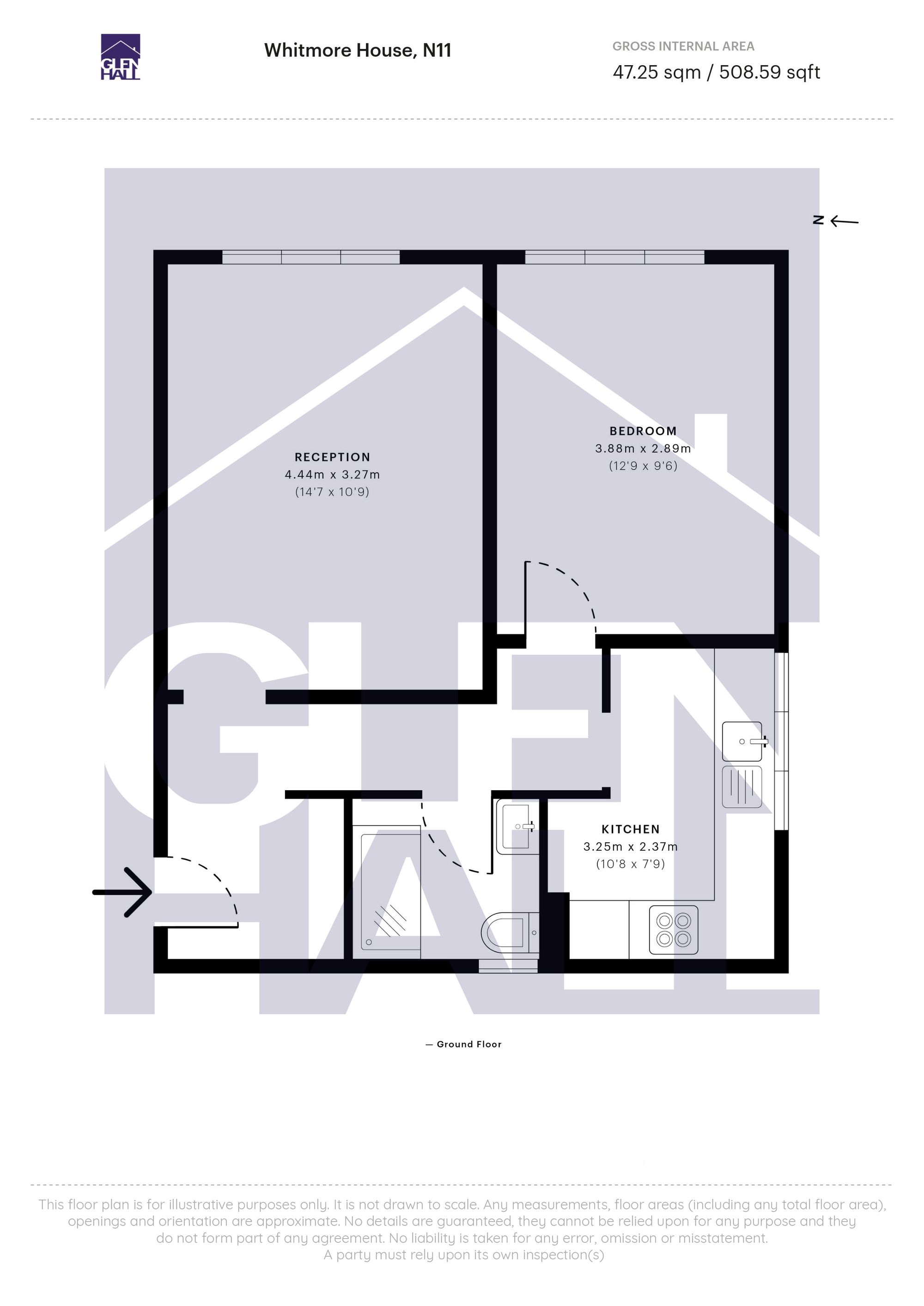 Flat 9, Whitmore House East Crescent, London floorplan
