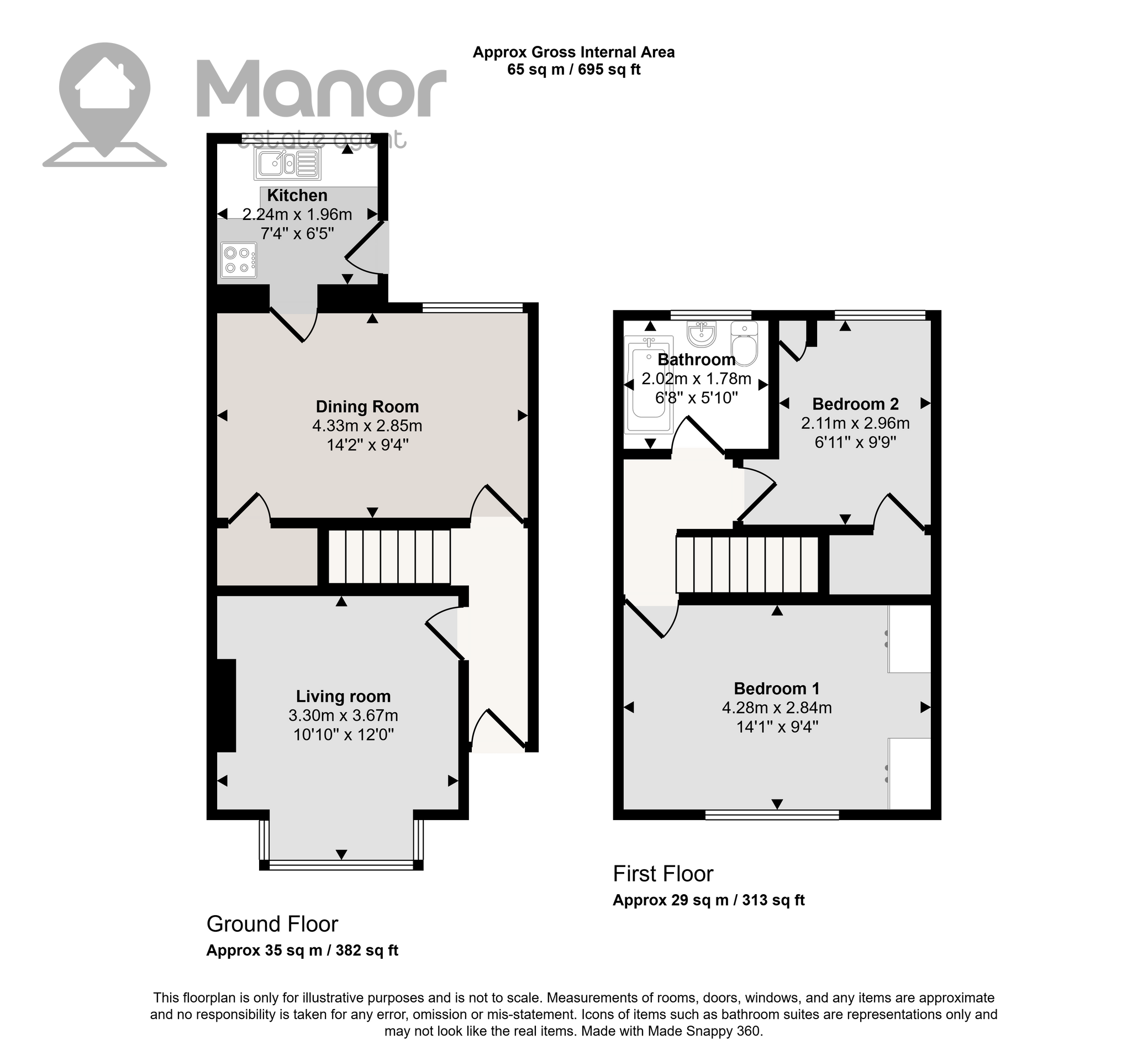 258 Walton Road, London floorplan