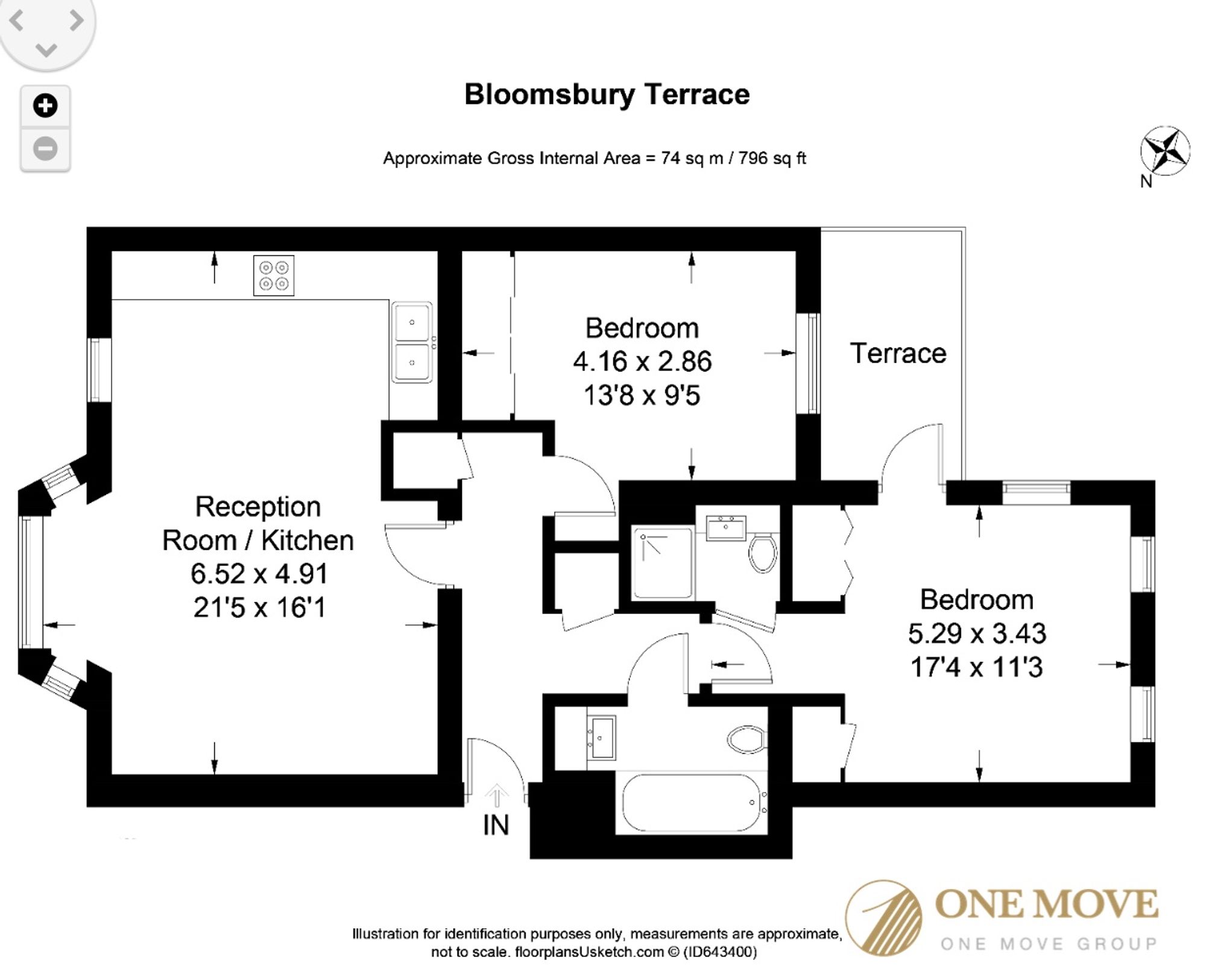 B52 Huntley Street, London floorplan