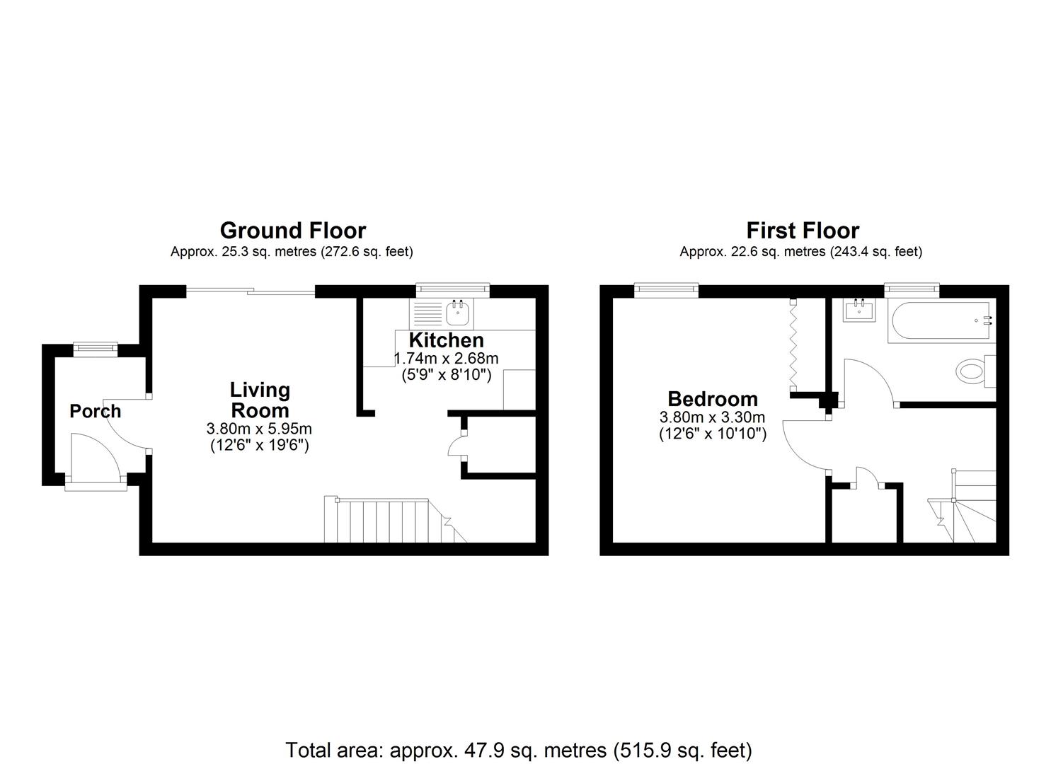 52, Cuthbert Gardens, London floorplan