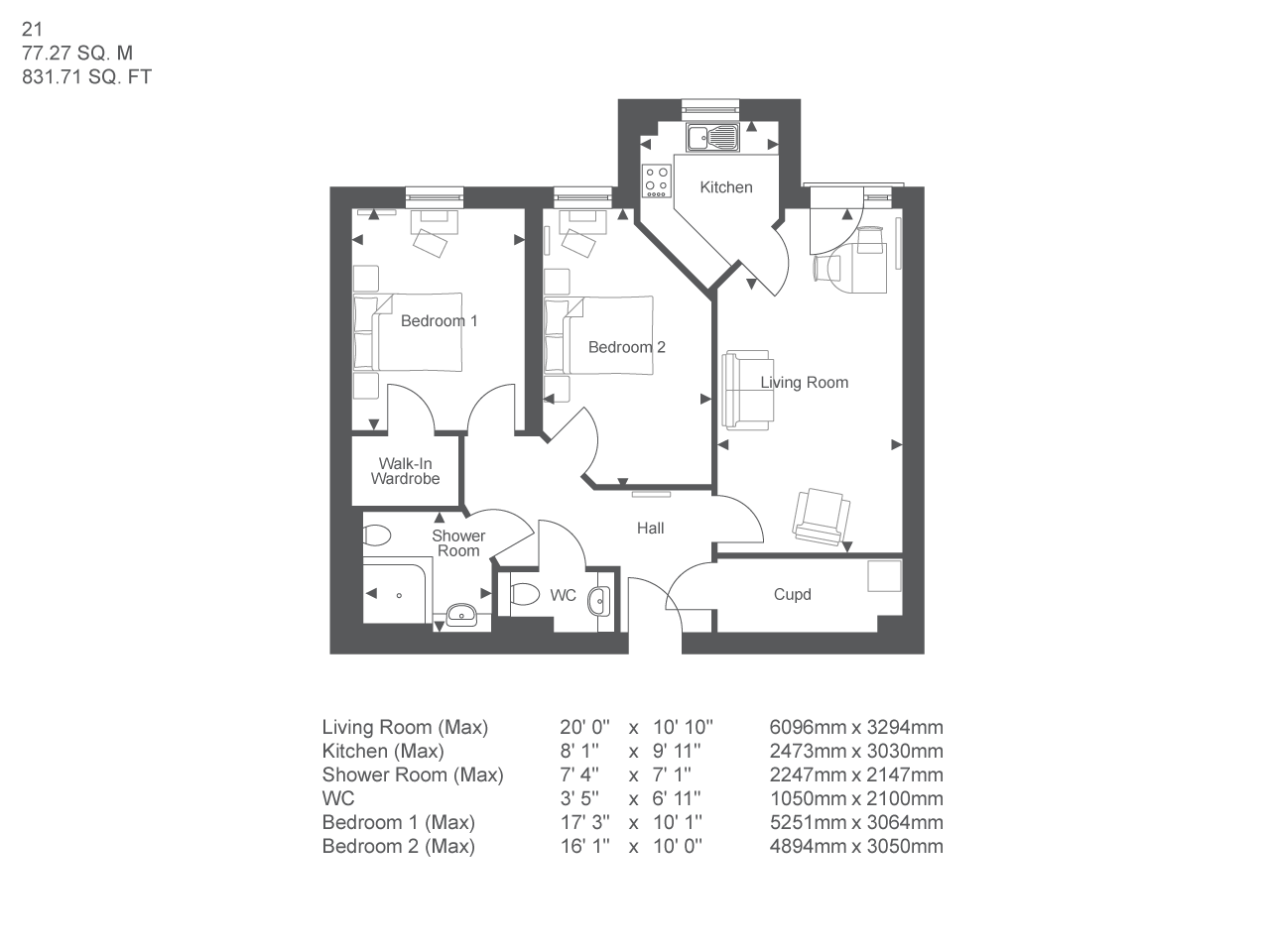 21, Oakham floorplan
