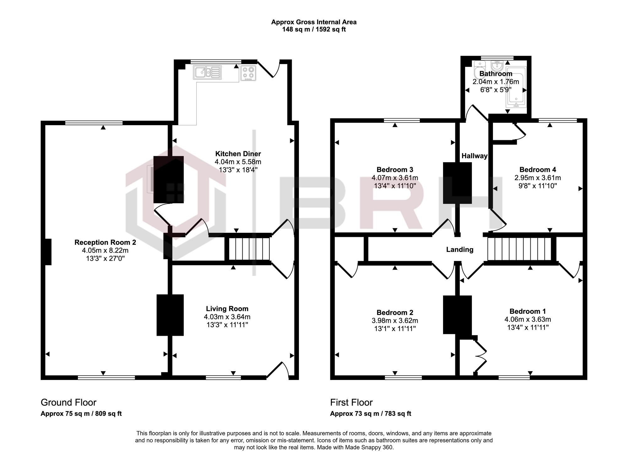 3 Bateman Square, Rotherham floorplan