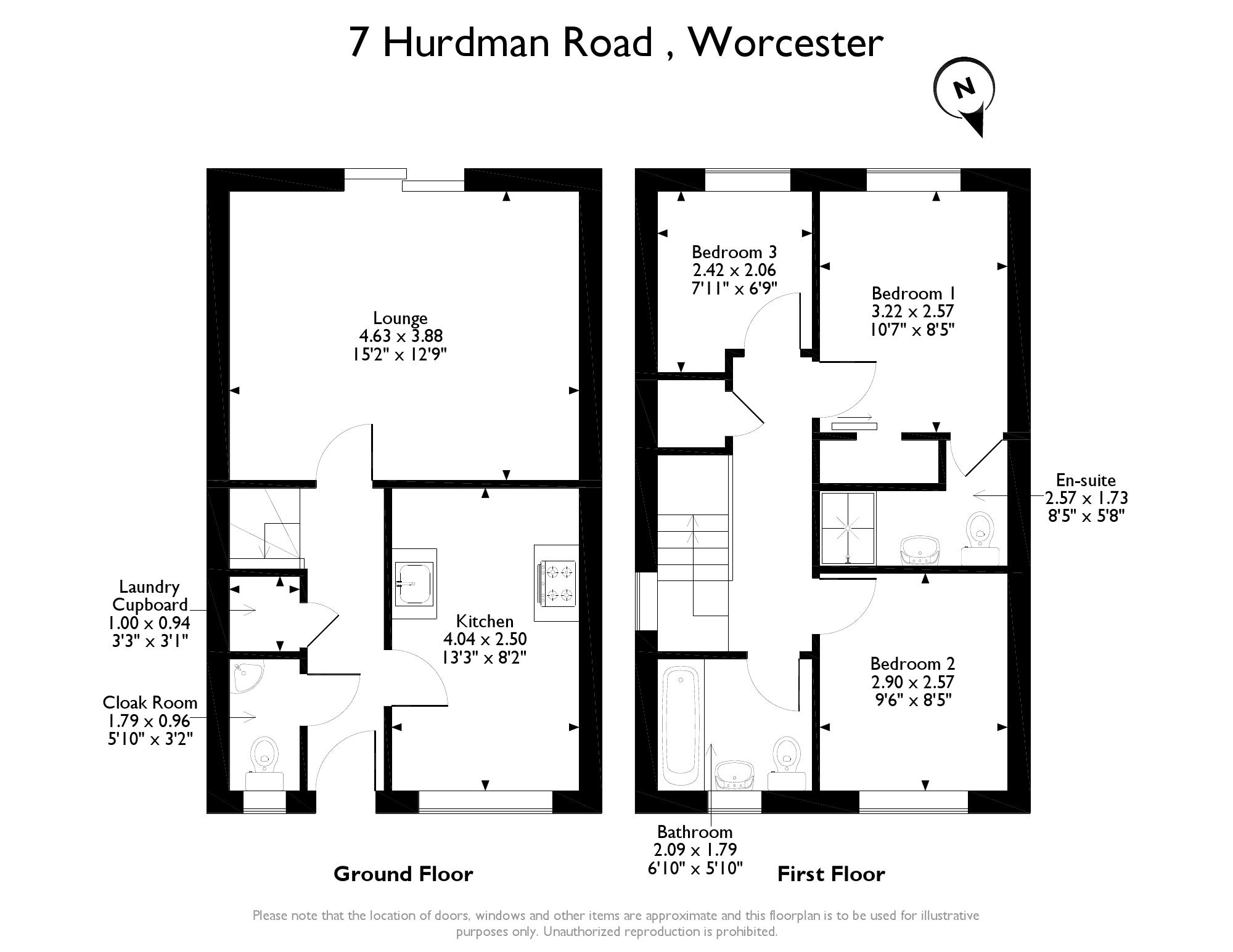 3 Bedrooms Terraced house for sale in Hurdman Road, Worcester WR2