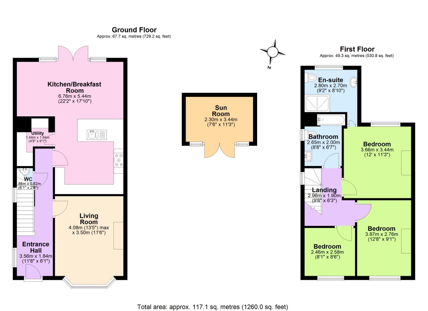 44, Nottingham Road, Ashby-De-La-Zouch floorplan