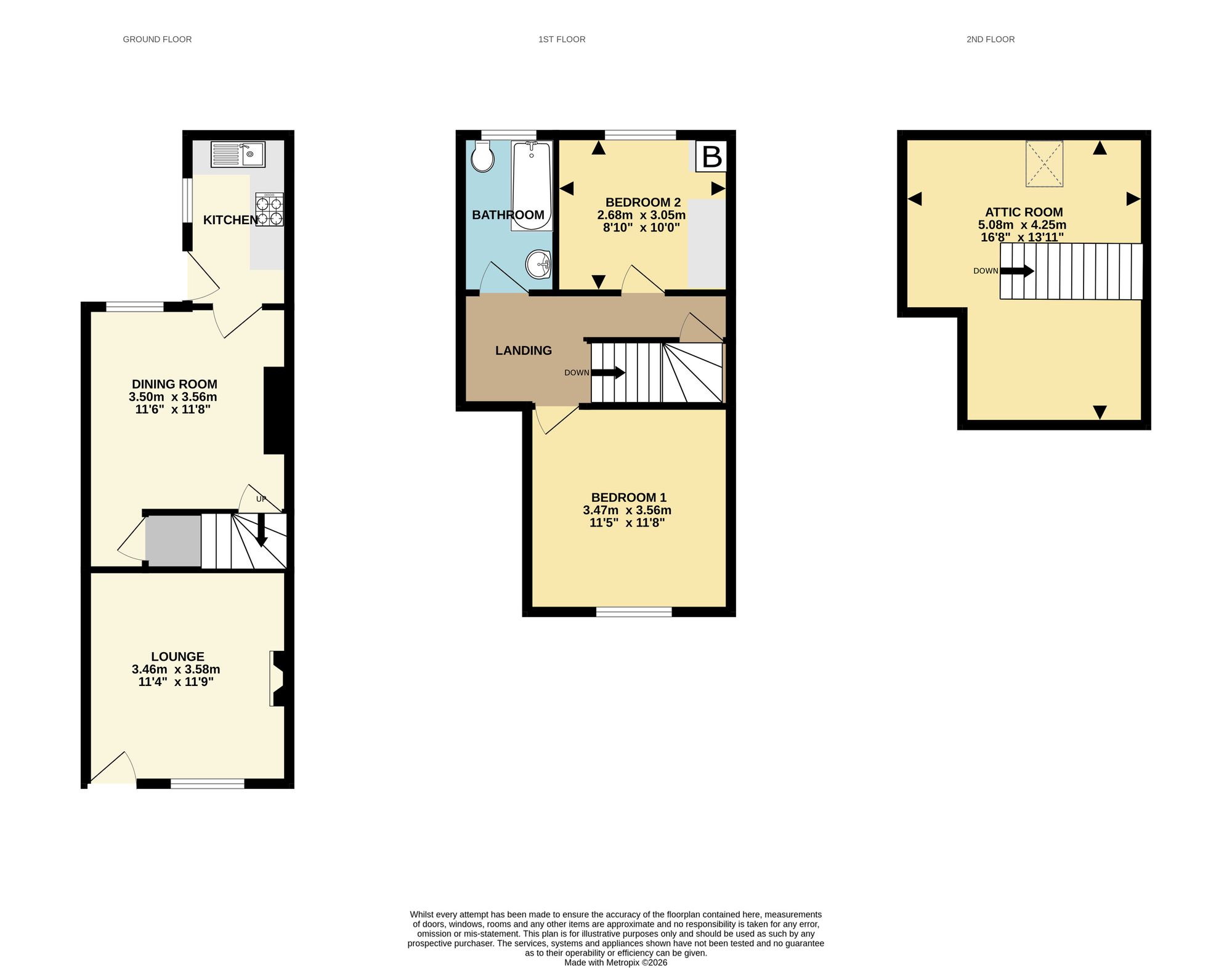 42 Barlborough Road, Chesterfield floorplan