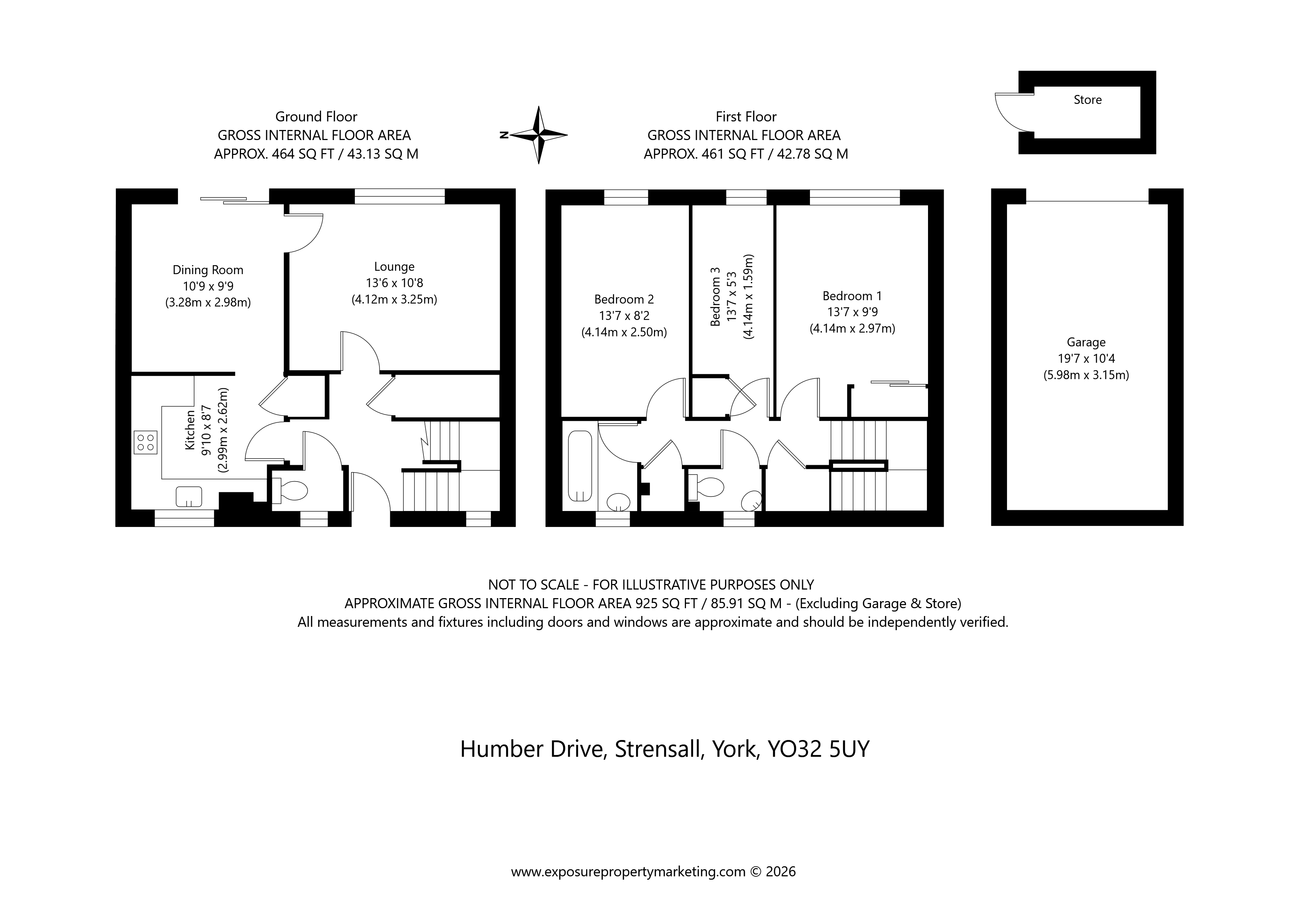 12, Humber Drive, York floorplan