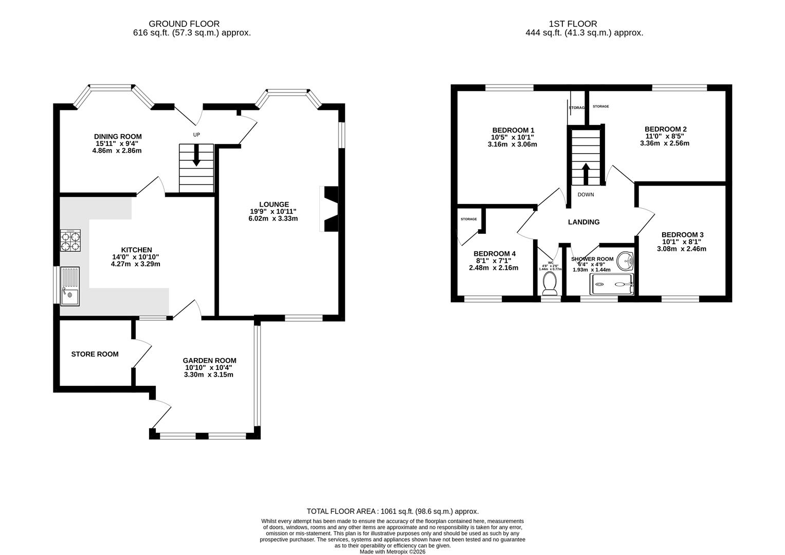 6, Highfield Avenue, Chesterfield floorplan