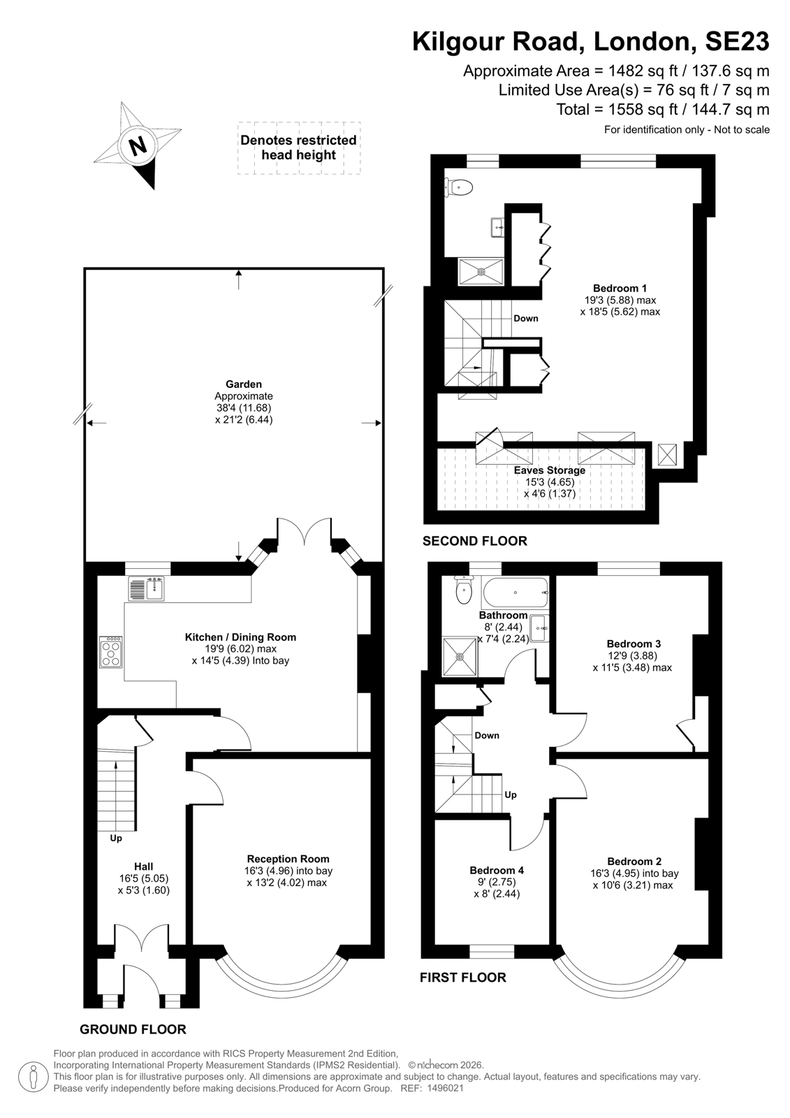23, Kilgour Road, London floorplan