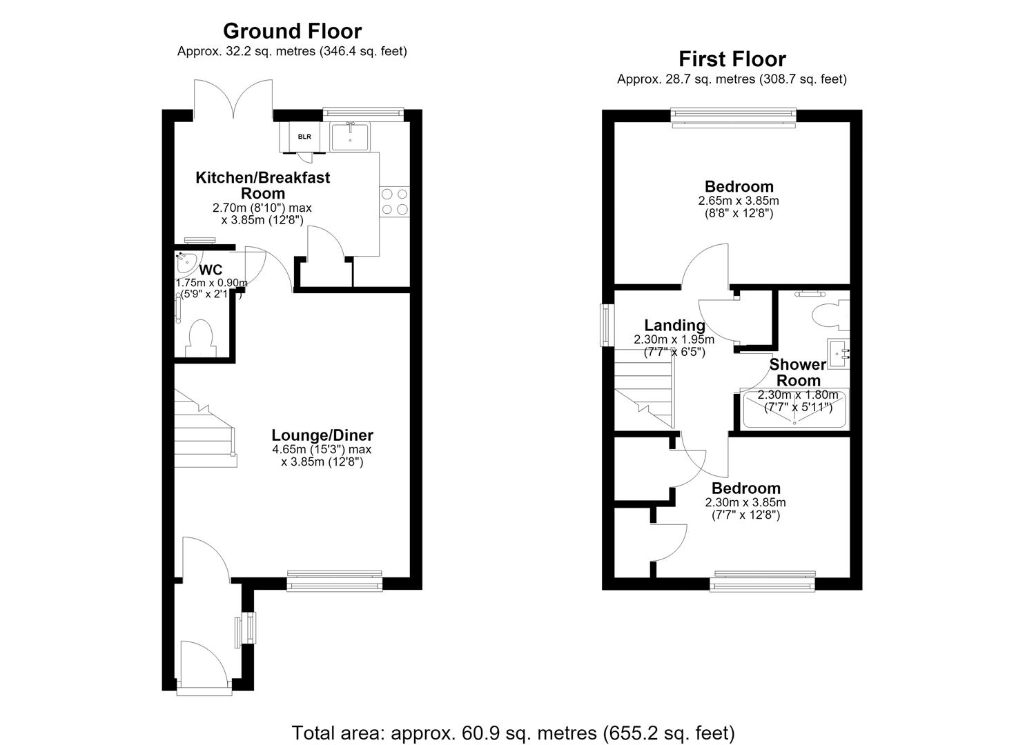 43, Bayfield, Newcastle Upon Tyne floorplan