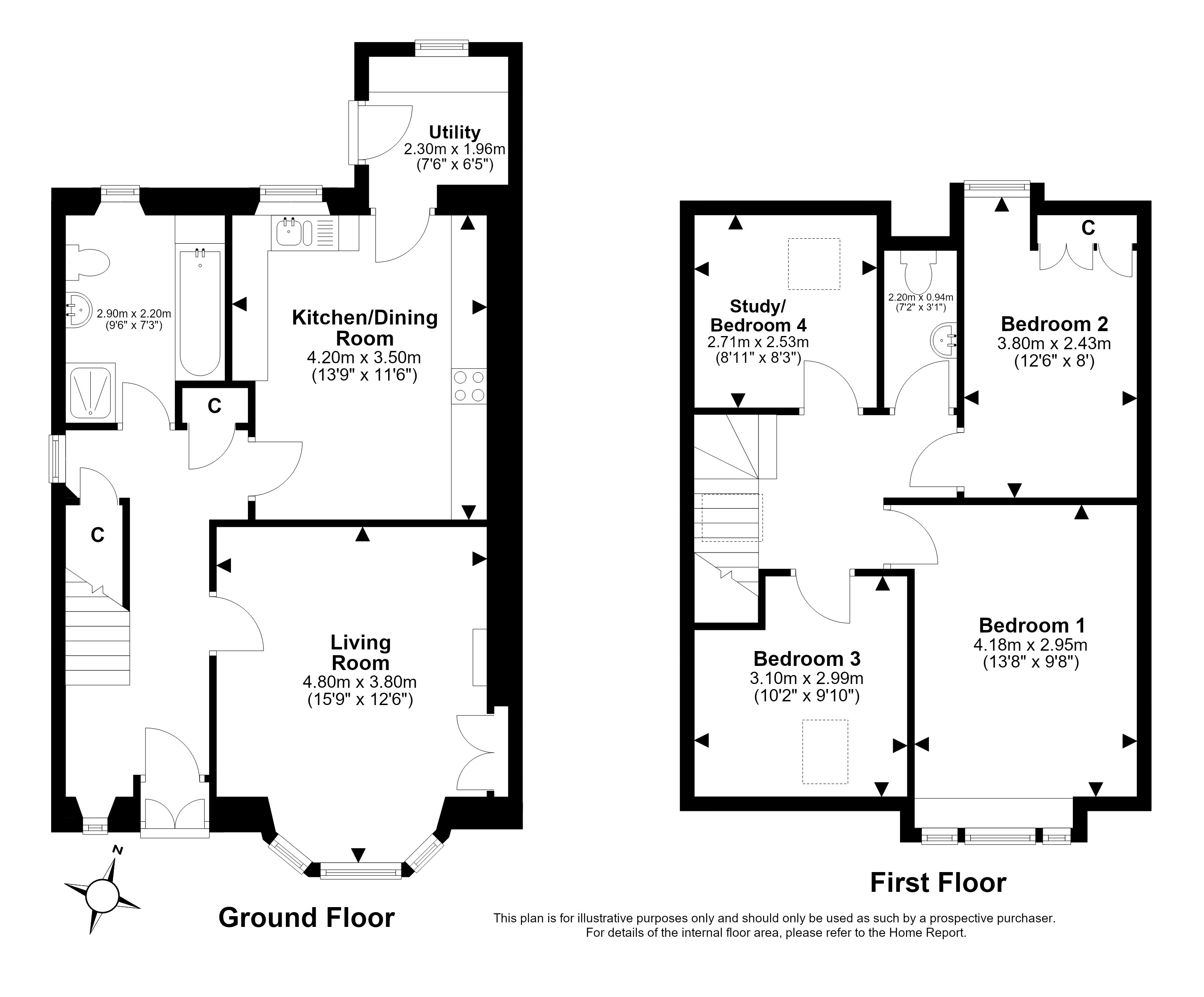 20, Wemyss Place, Peebles floorplan