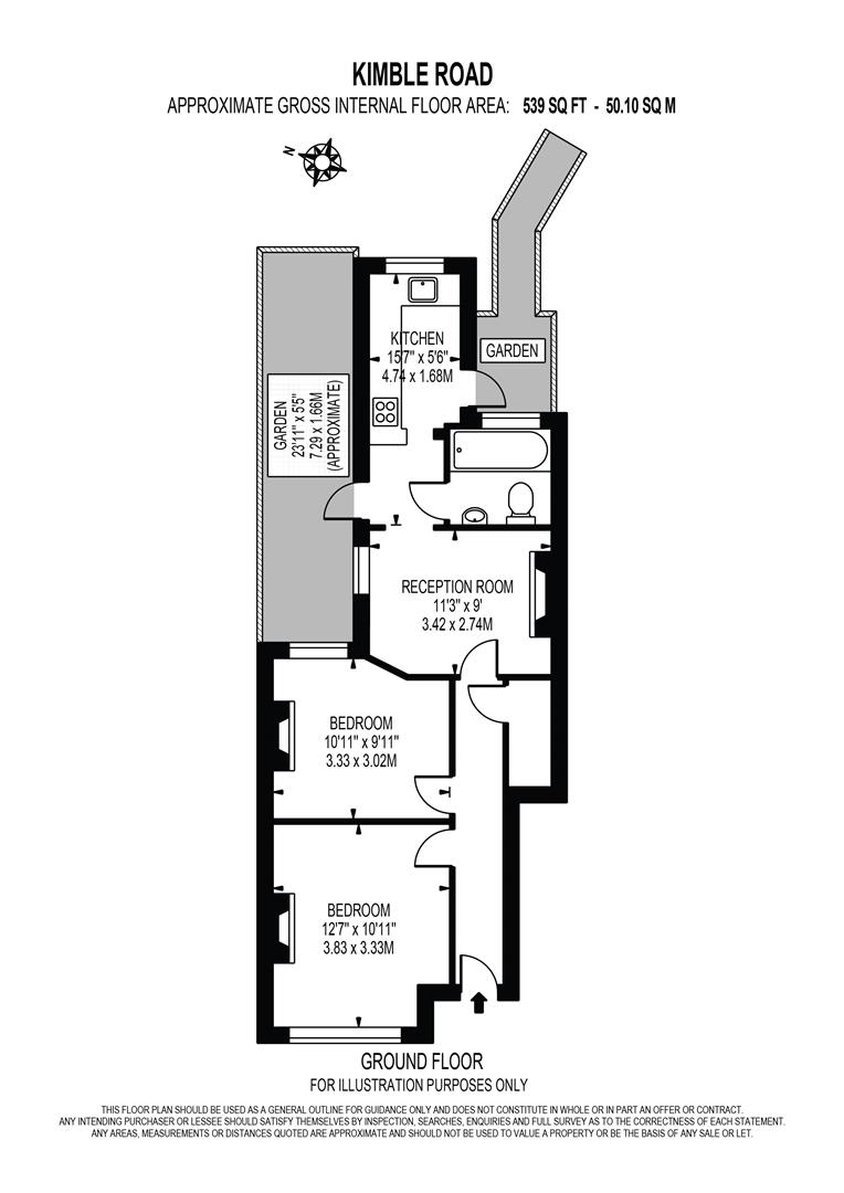 52, Kimble Road, Colliers Wood floorplan